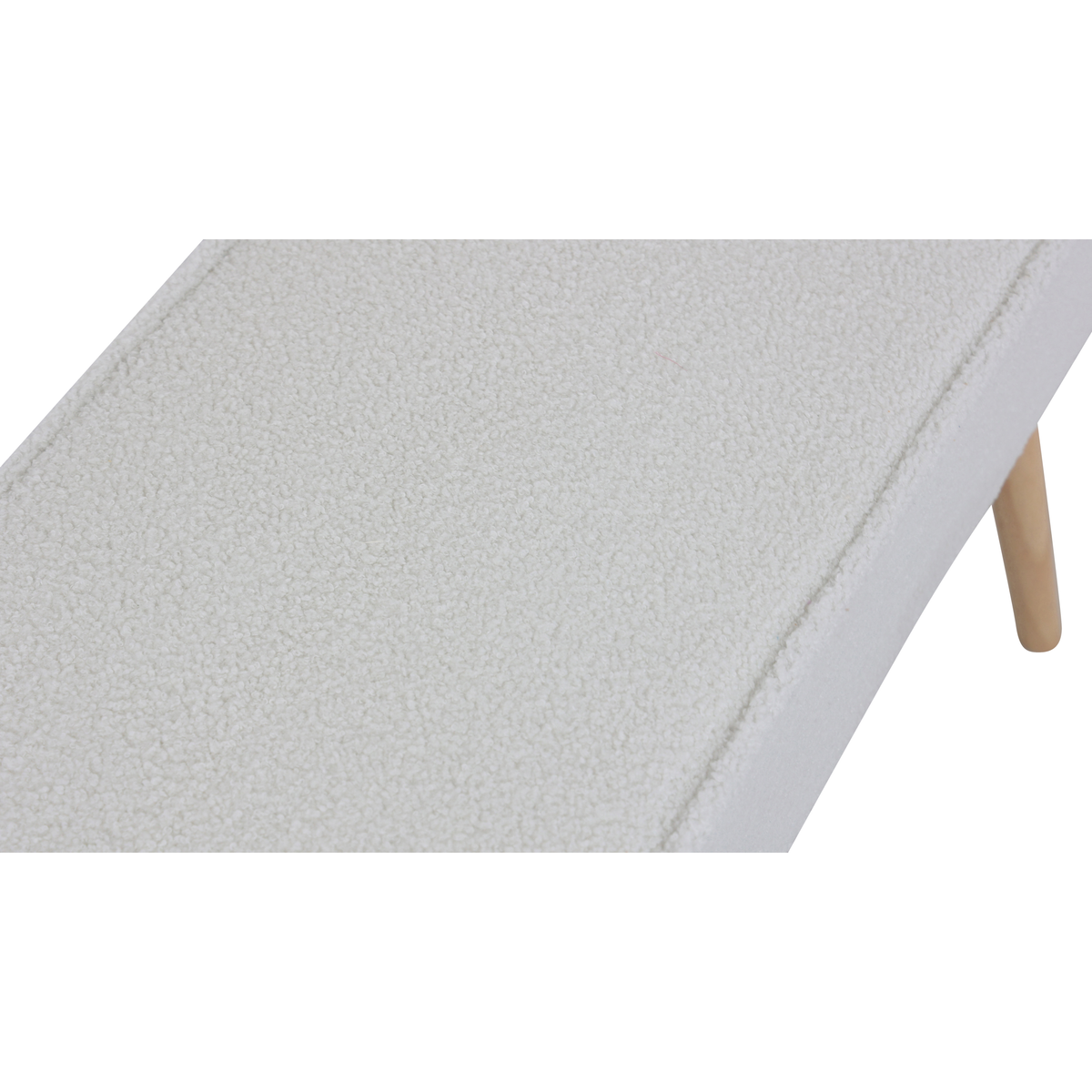 Banc tissu effet laine bouclette écru ecru, ZAGO