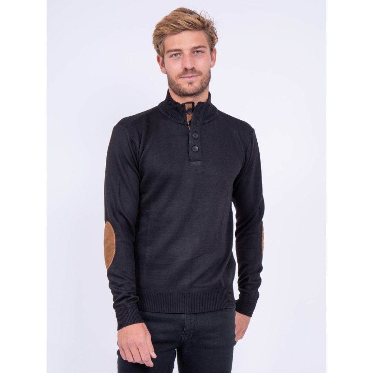 Pull Col Montant Labervil noir, RITCHIE