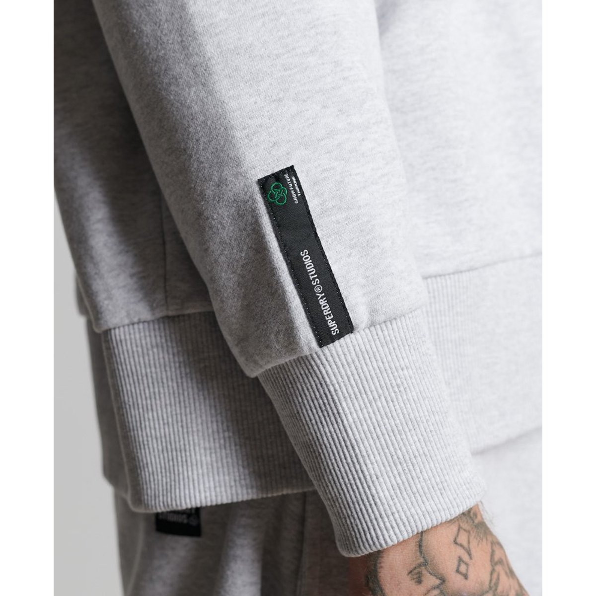 Sweat ras-du-cou Recycled City flocon chiné, SUPERDRY