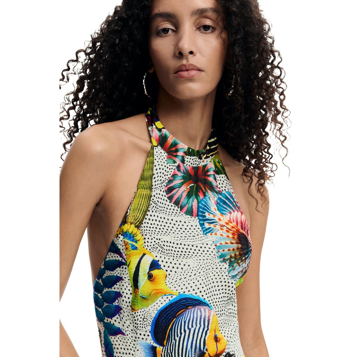 Robe conçue par mr. christian lacroix blanc, DESIGUAL