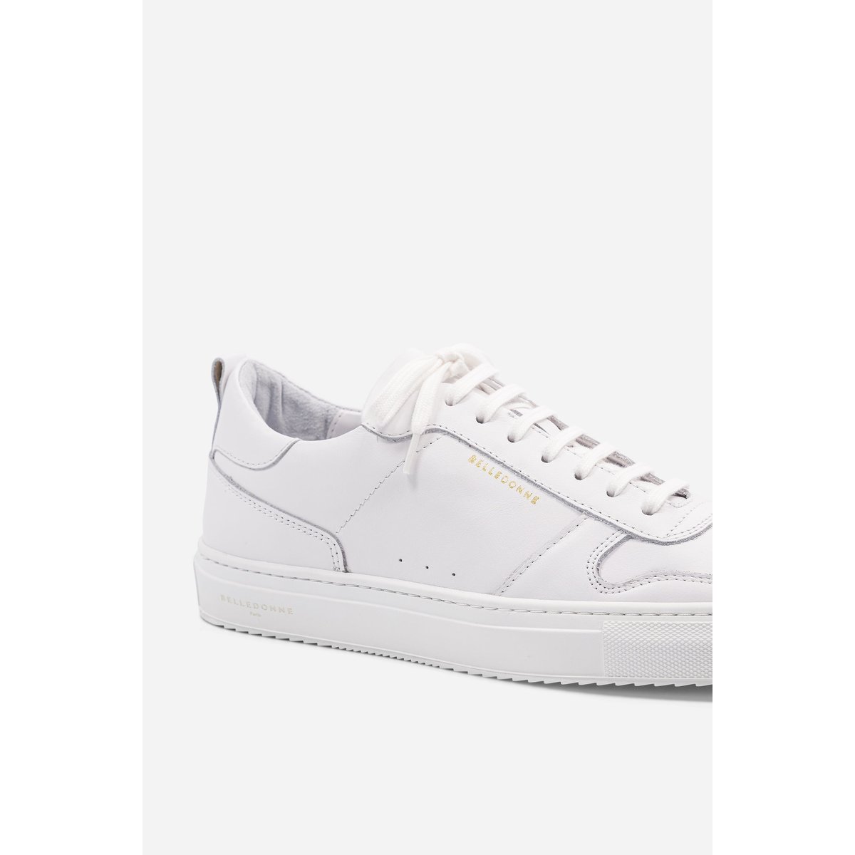 Basket cuir B0 blanc, BELLEDONNE