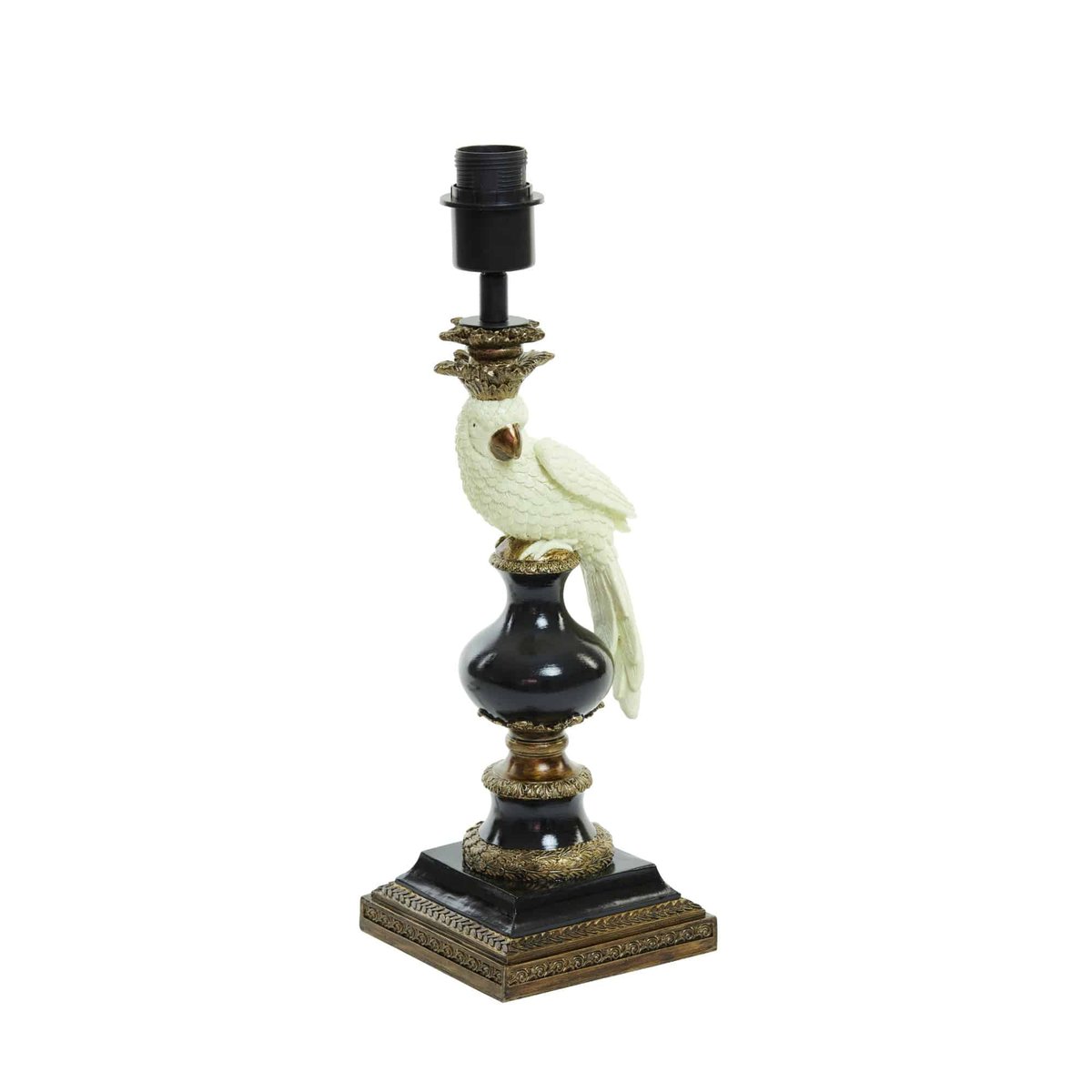 Socle De La Lampe Synthétique-Plastique NYASA bronze antique, LIGHT & LIVING