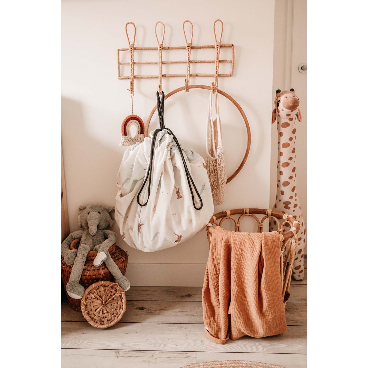 play&go - tapis de jeu & sac à jouets - jungle multicolor, PLAY ET GO