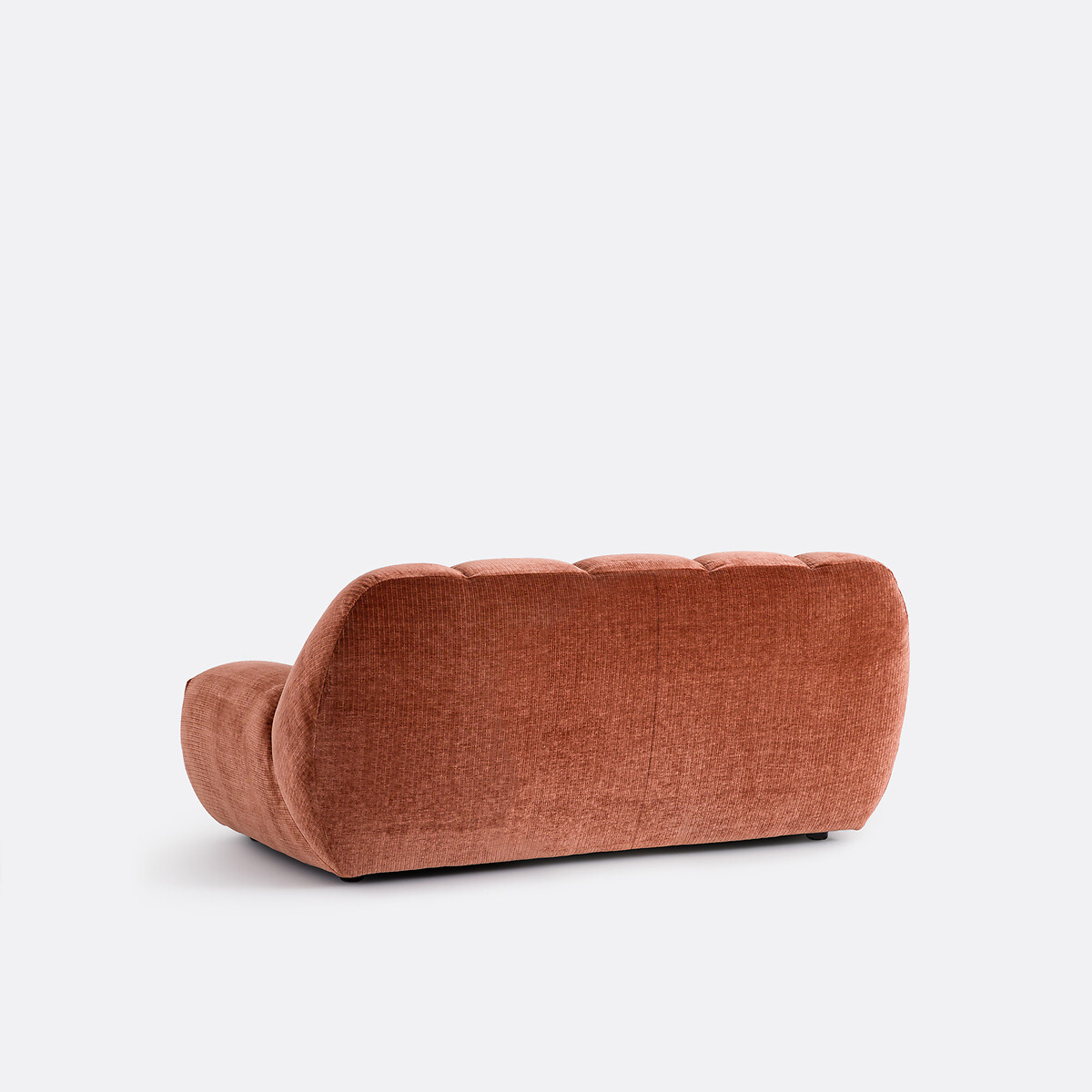 Canapé velours côtelé vintage 2 places, Nuria terracotta, LA REDOUTE INTERIEURS