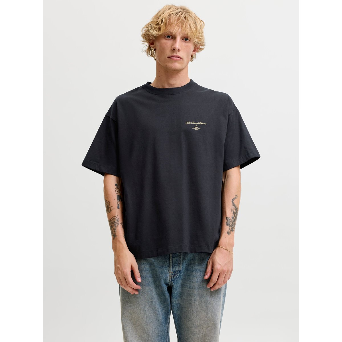 T-Shirt black 1, JACK & JONES