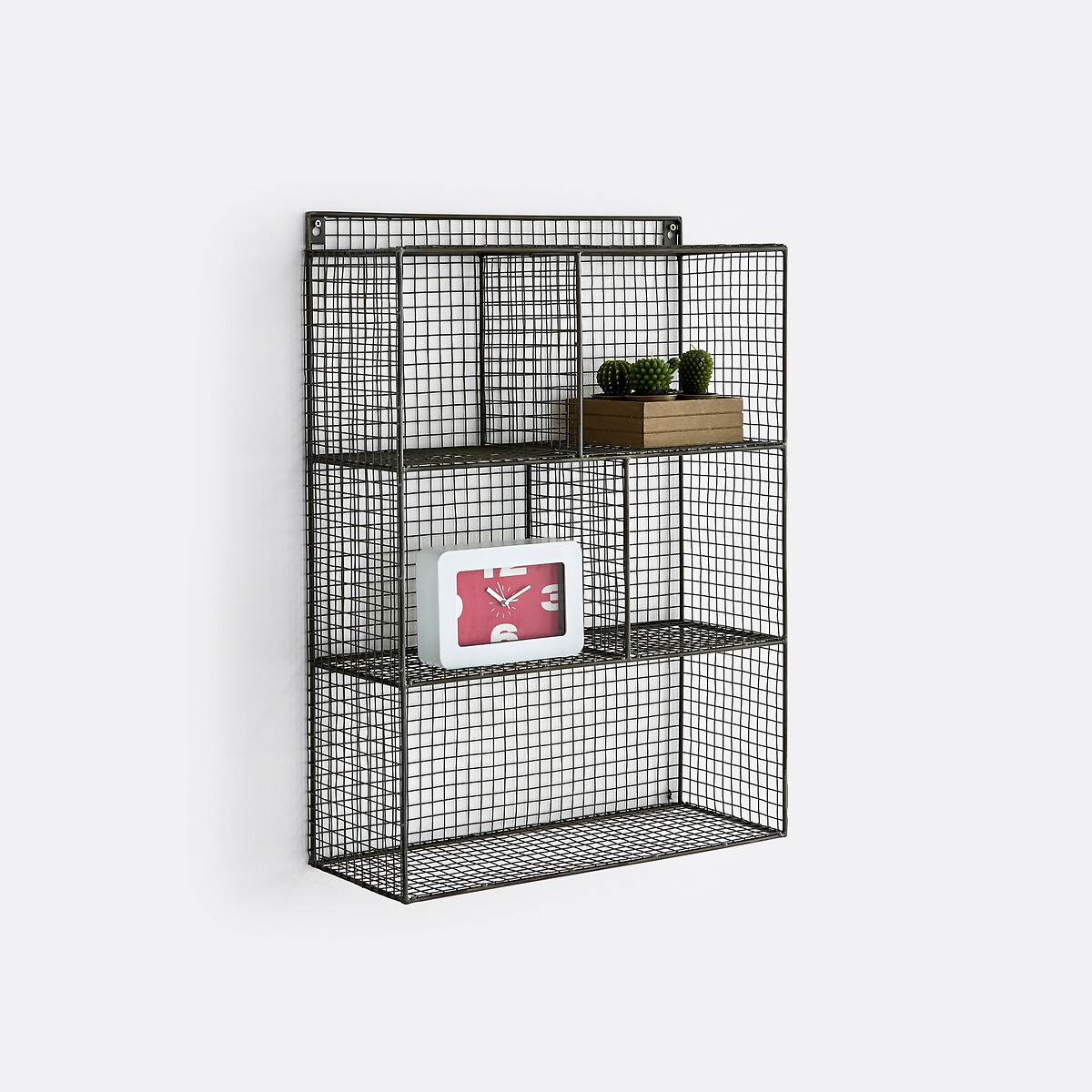 Etagère murale en métal, 5 casiers, AREGLO gris, LA REDOUTE INTERIEURS