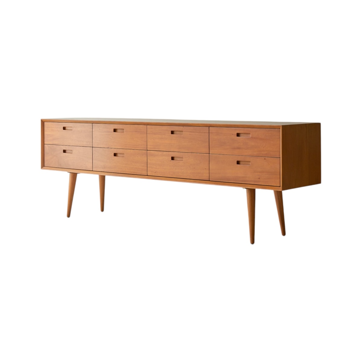 Commode en Acajou massif, MAGDA 50'S naturel, TIKAMOON
