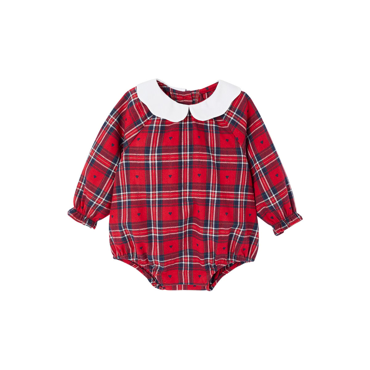 Ensemble bébé Noël barboteuse flanelle et collant collab vertbaudet x Envie de Fraise rouge, ENVIE DE FRAISE