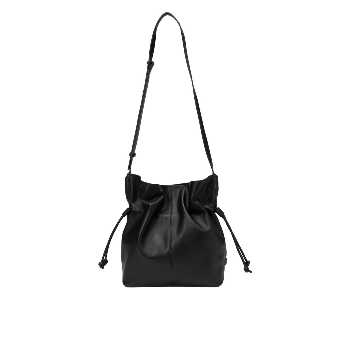 Sac à bandoulière modèle Sienna en cuir de vache souple noir, MARC O'POLO