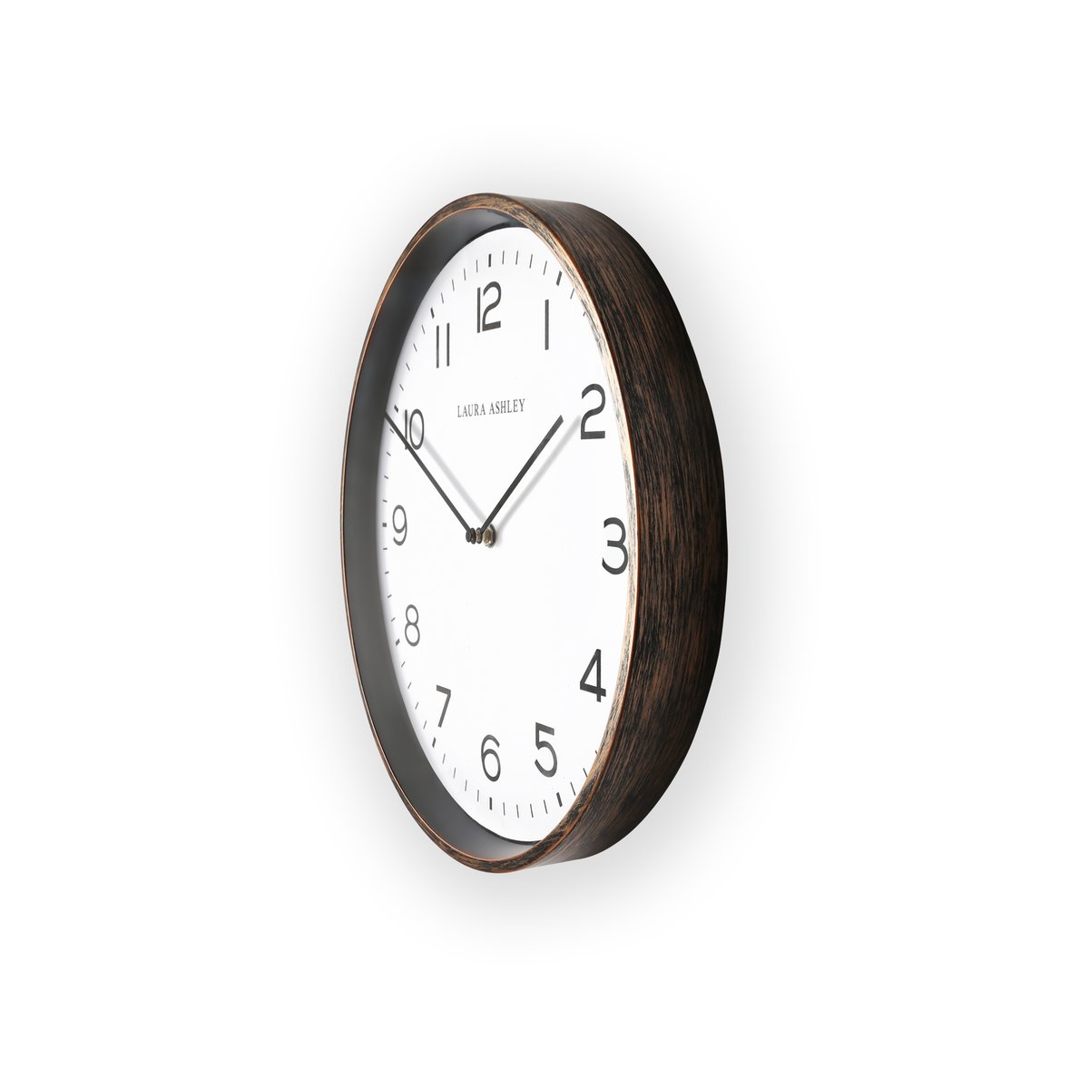 Horloge anglaise vintage Goldclif en métal et verre bronze, LAURA ASHLEY