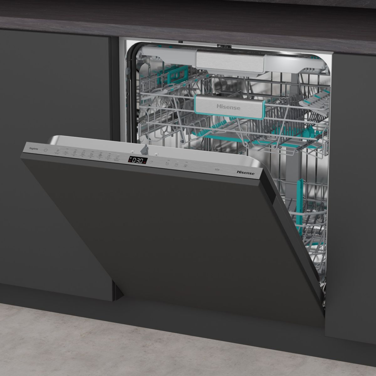 Lave vaisselle encastrable HV673A65 couleur unique, HISENSE