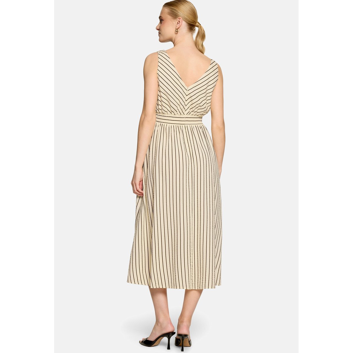 Robe casual à rayures cream/brown, ZERO