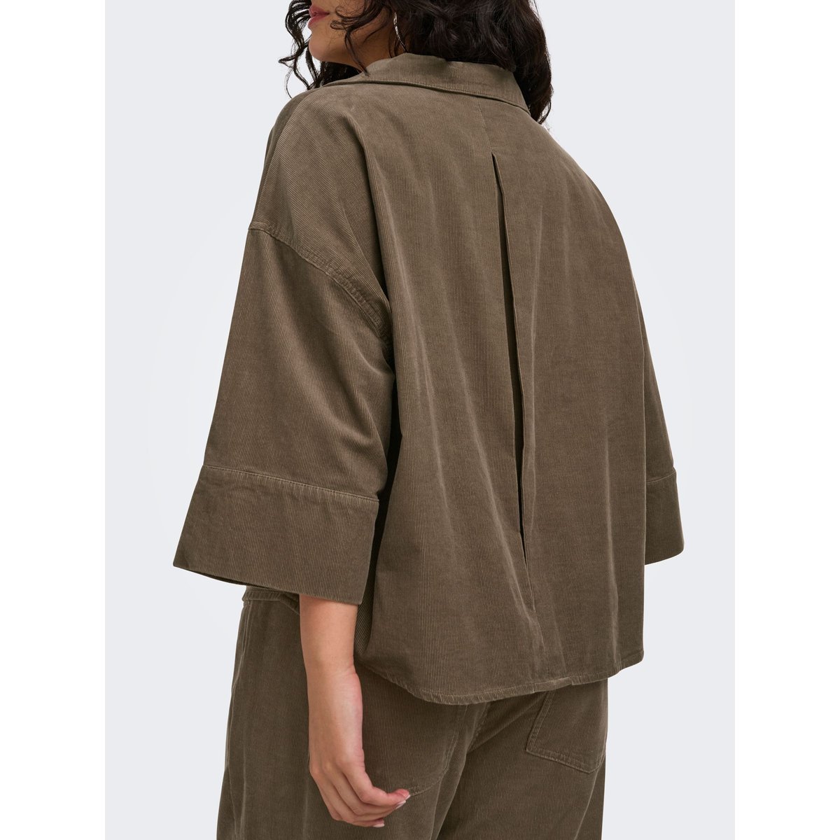 Chemise En Corduroy walnut, ONLY CARMAKOMA
