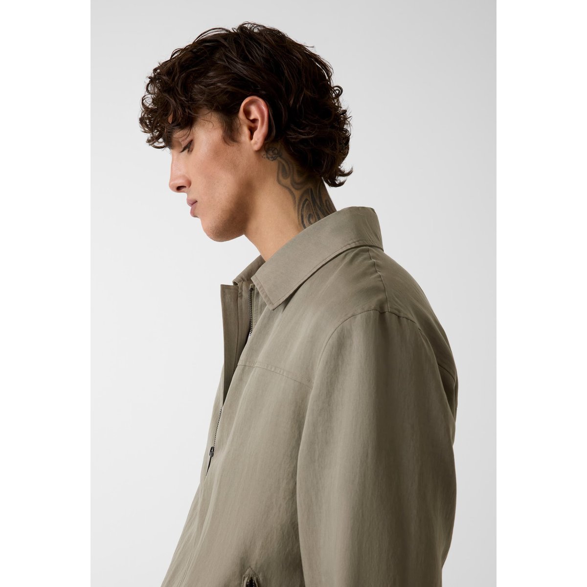 Veste En Nylon vert olive, GUESS