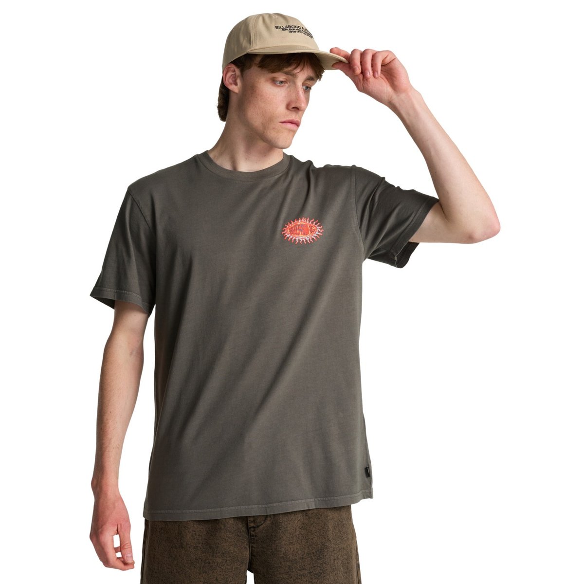 T shirt manches courtes BURN OUT gris pewter, BILLABONG
