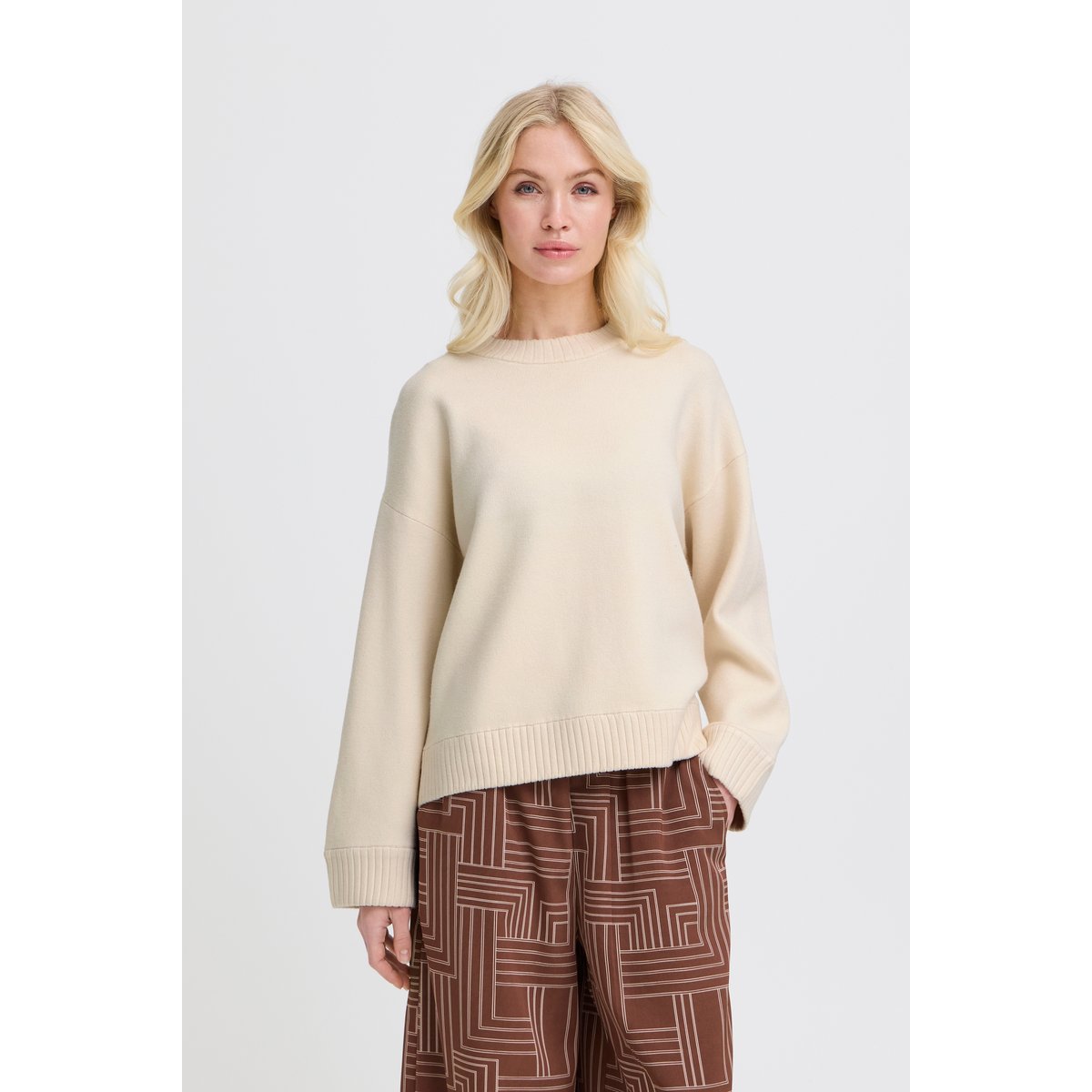 Á manches longues beige birch, B.YOUNG