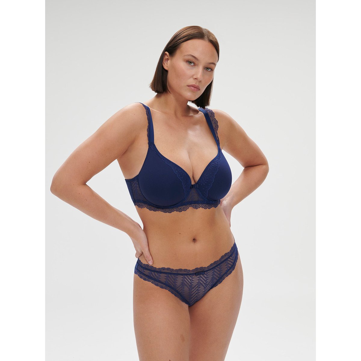 Soutien-gorge spacer décolleté plongeant, CANOPÉE bleu, SIMONE PERELE