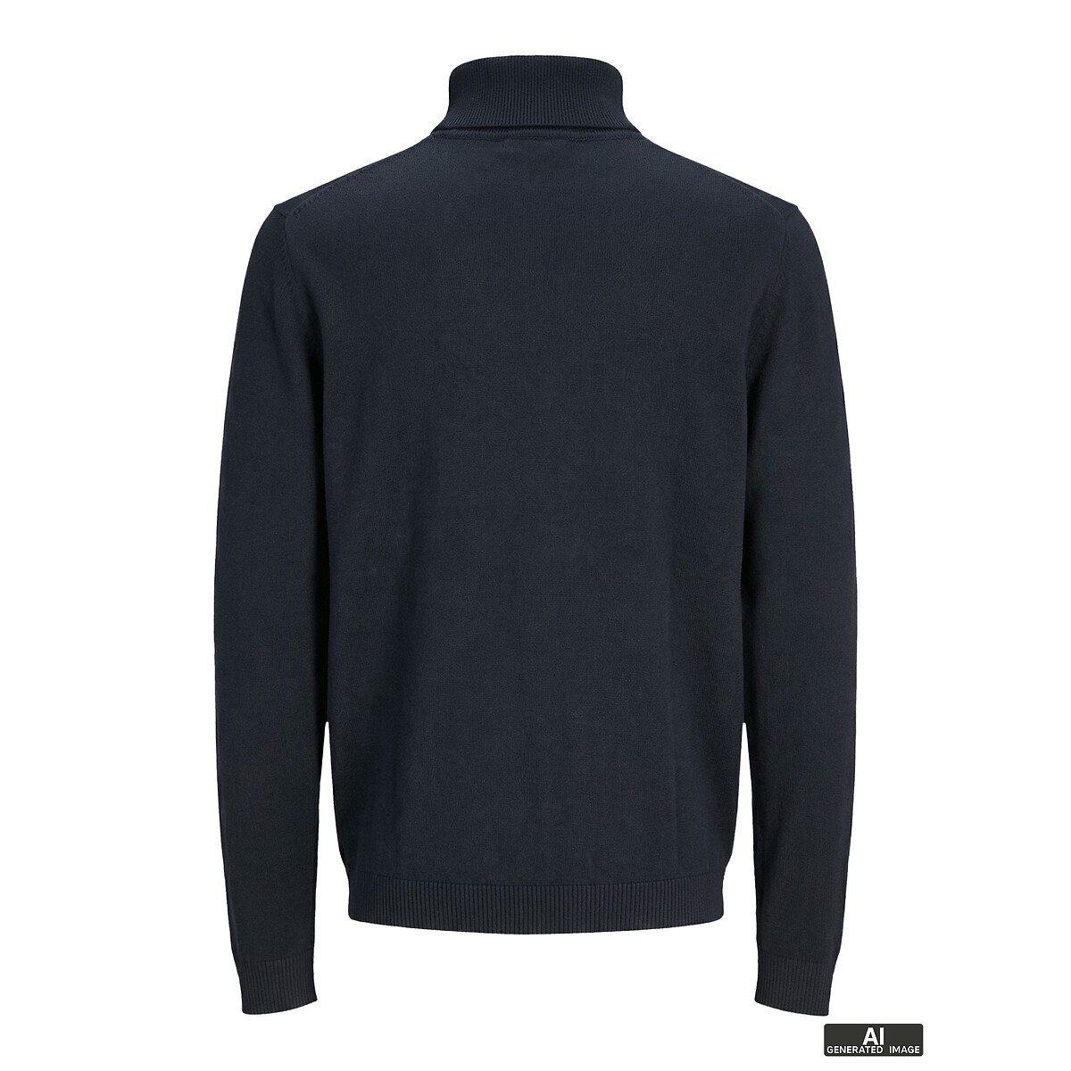 Maglione a dolcevita blu marino, JACK & JONES