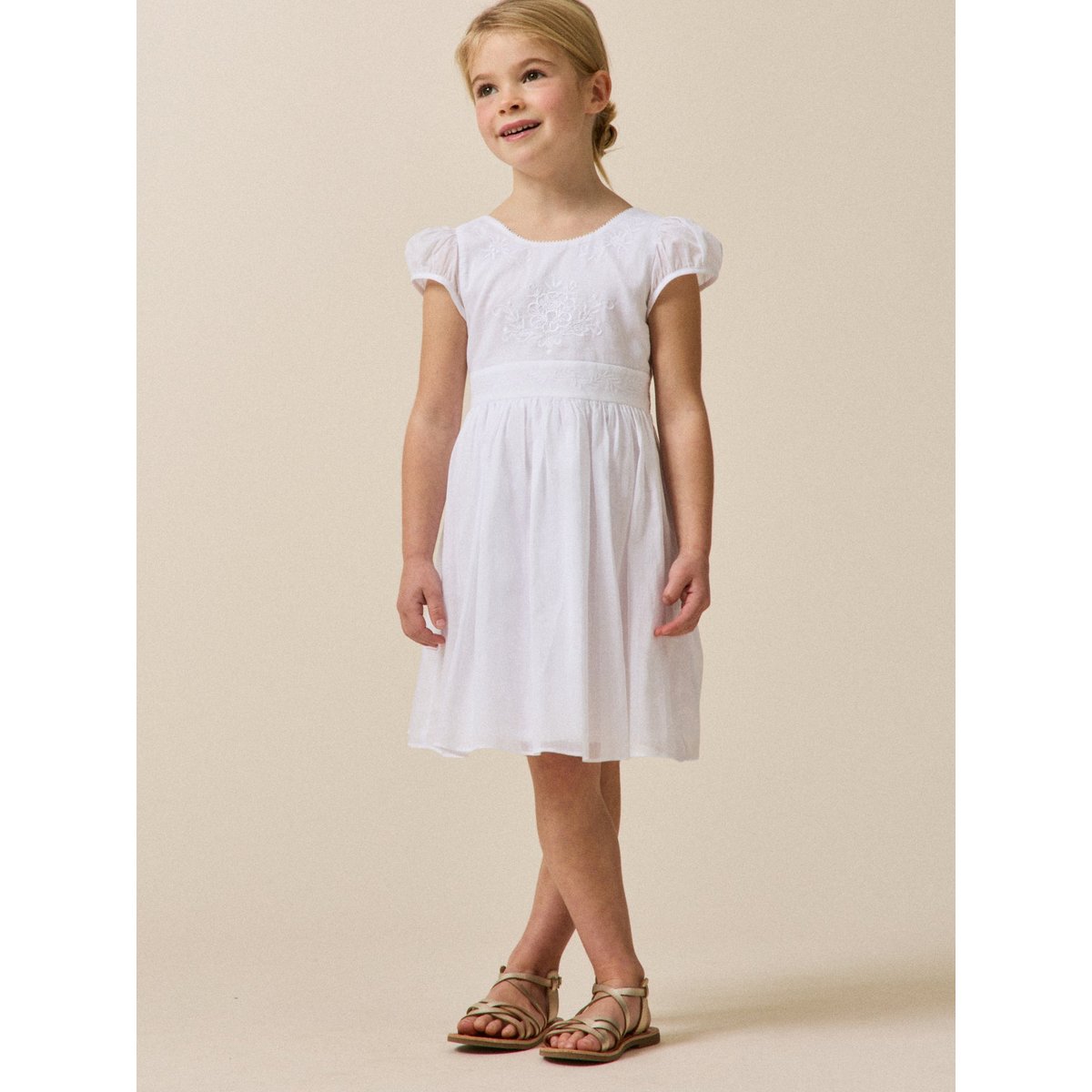 Robe Thelma - Collection Fêtes et Mariages blanc, CYRILLUS