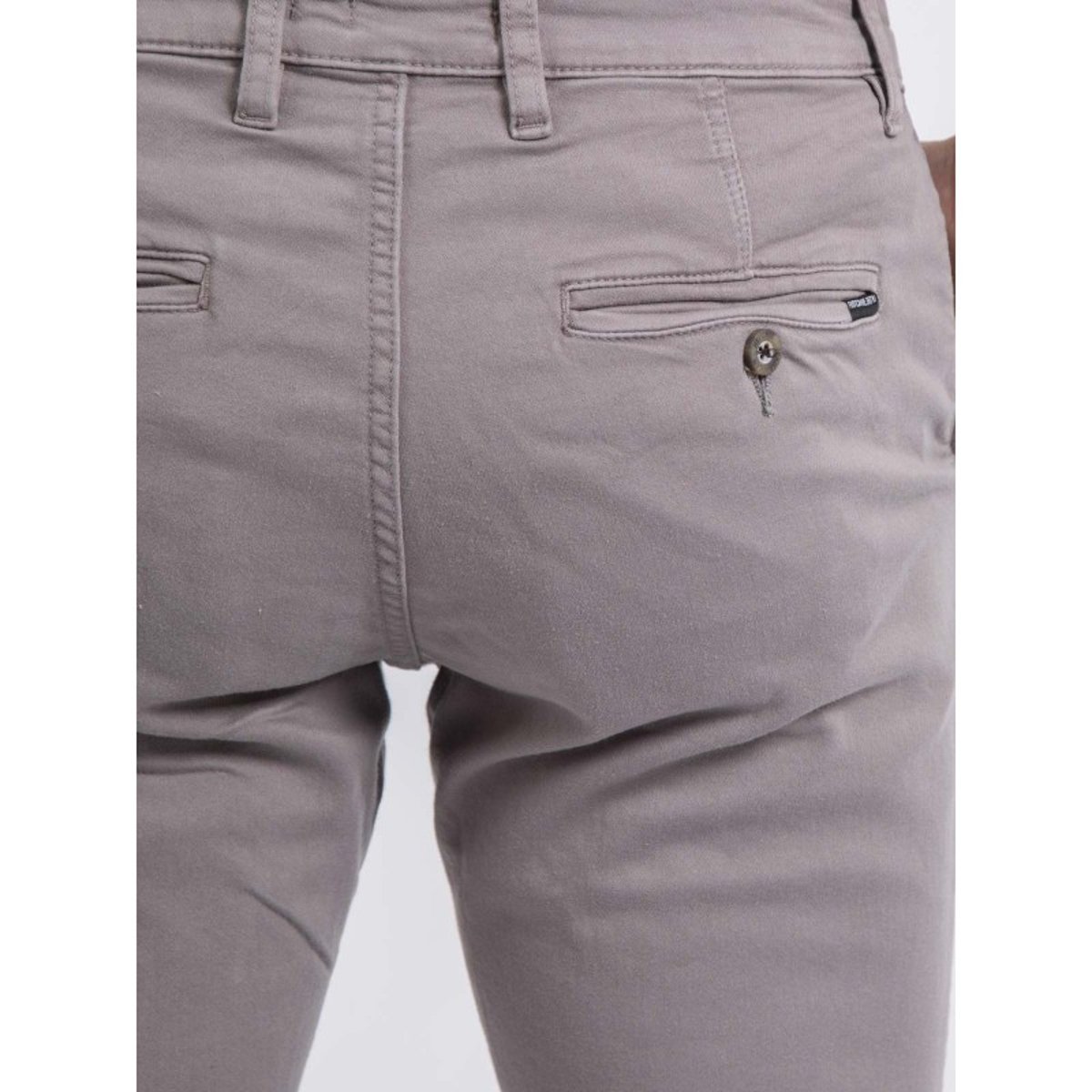 Pantalon Chino Coupe Ajustée Valbacol gris clair, RITCHIE