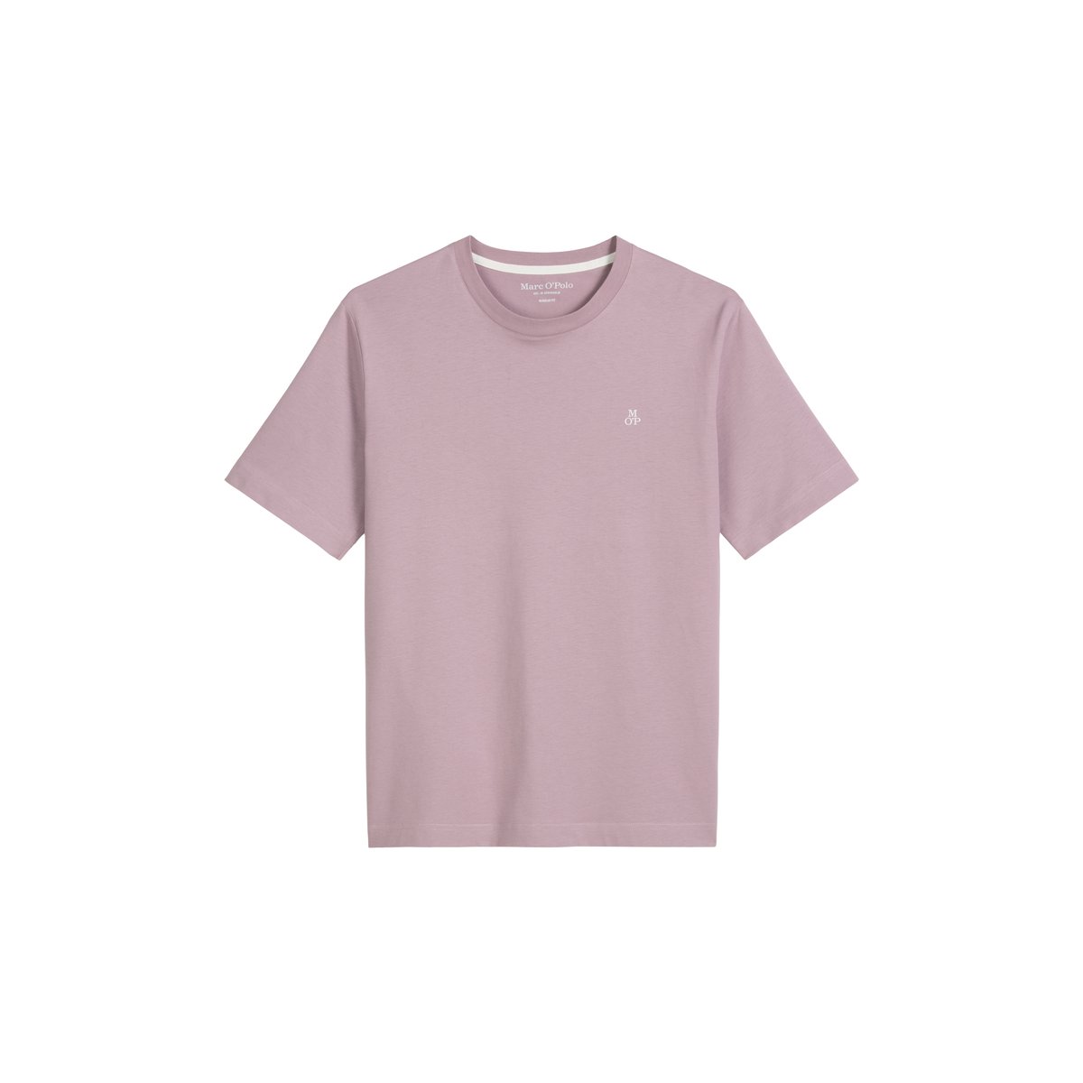 T-shirt basique regular en pur coton bio violet, MARC O'POLO