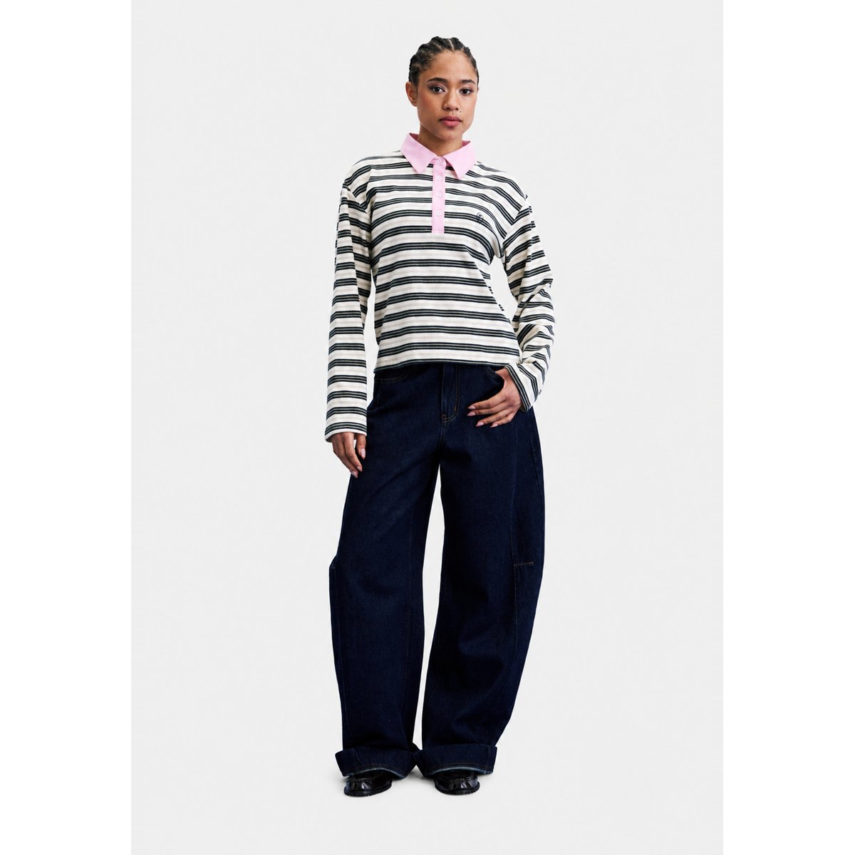 Polo Minato en coton MINATO rose, FRNCH