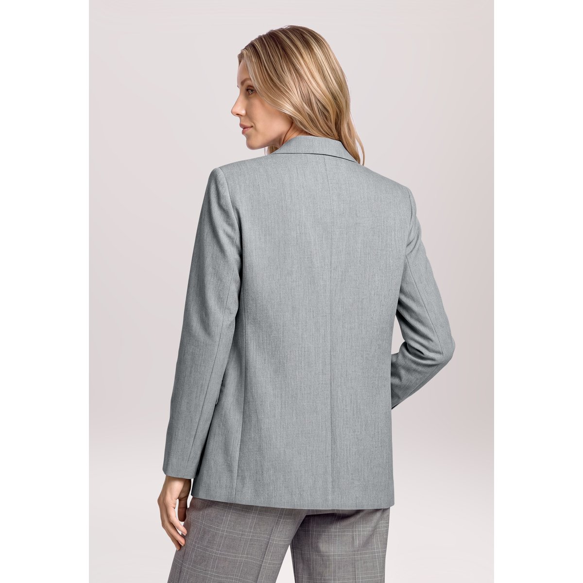 Blazer long à poches grey melange, BETTY & CO