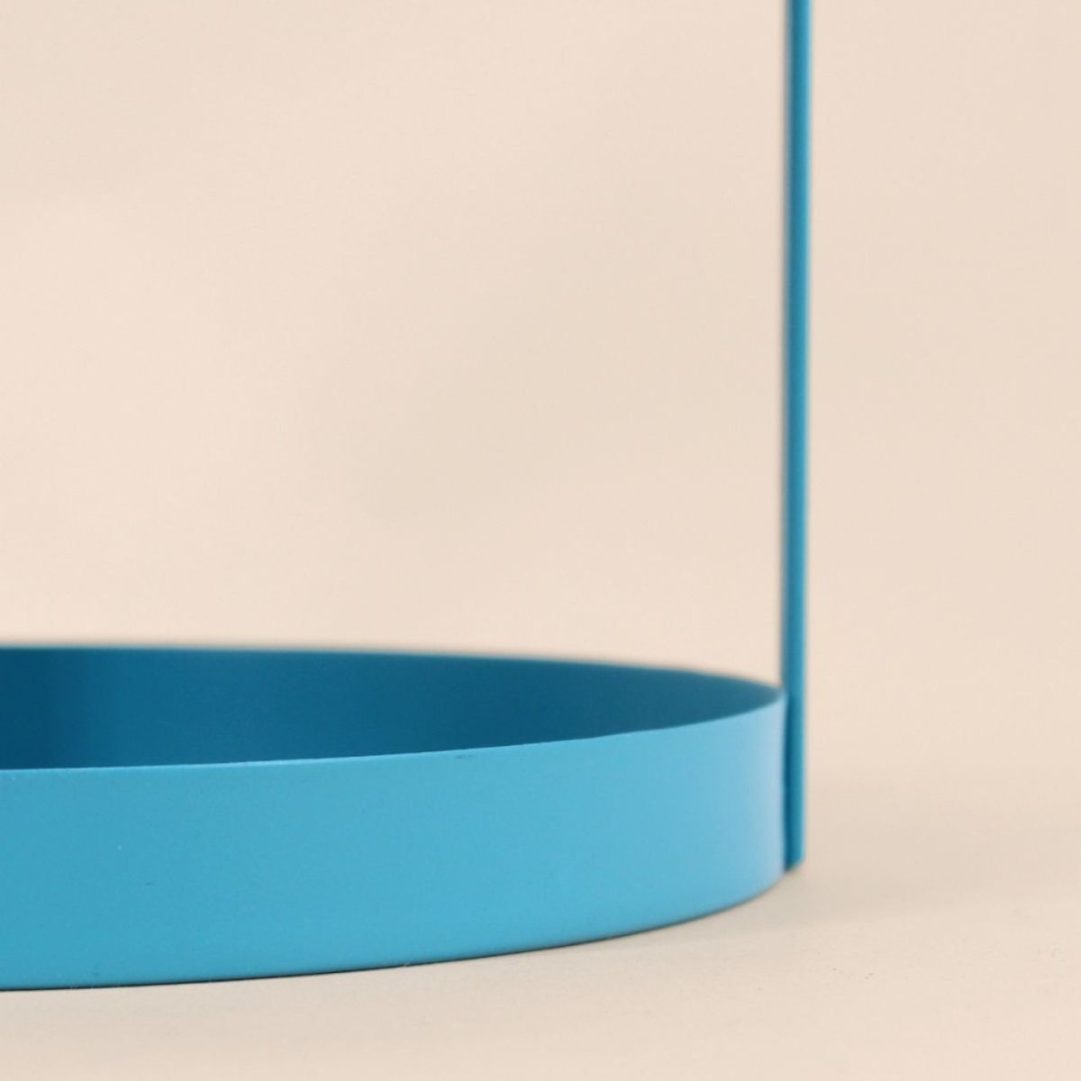 Plateau double en métal bleu 27x22cm bleu, ORNAMI