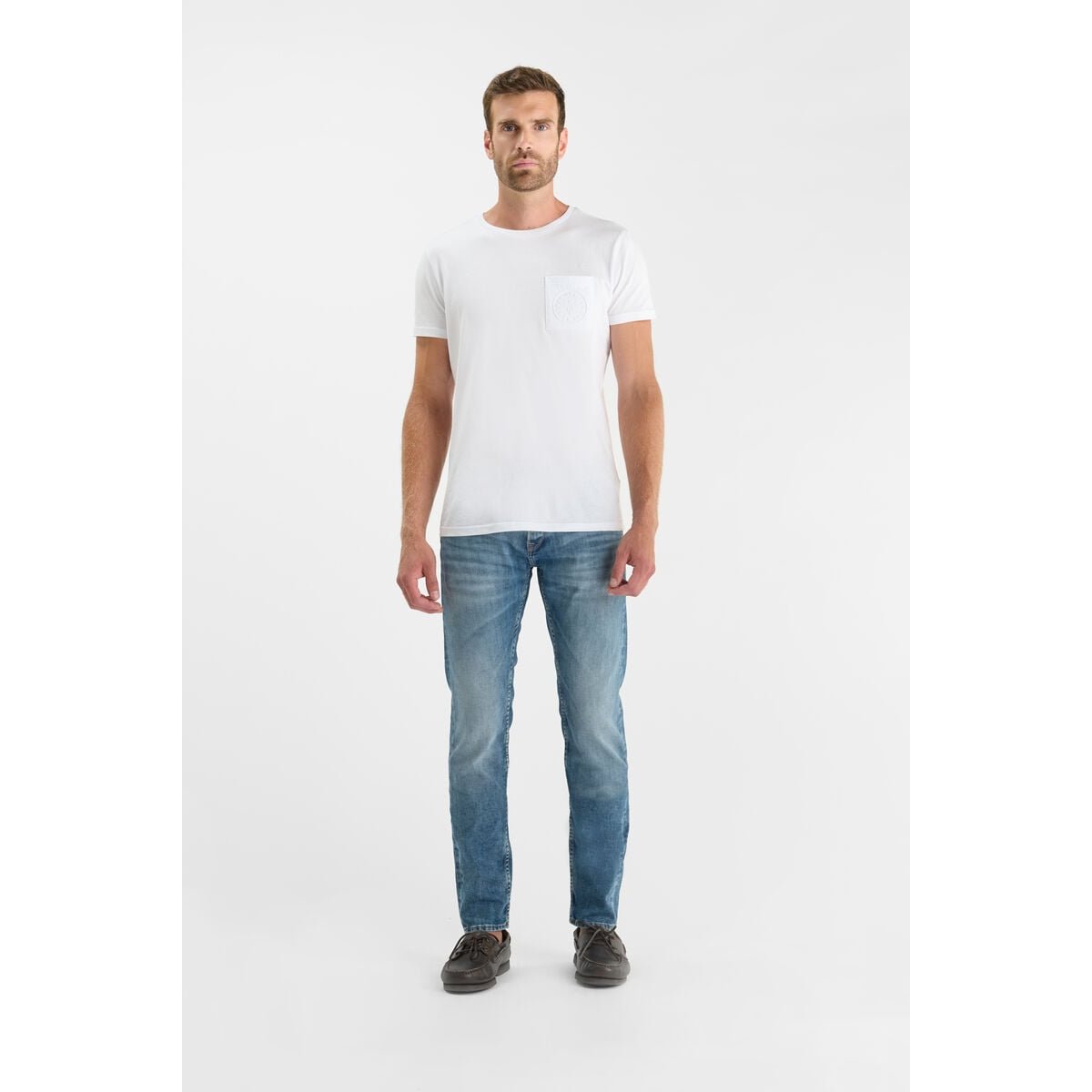 Jeans slim stretch 700/11, longueur 34 blue, LE TEMPS DES CERISES
