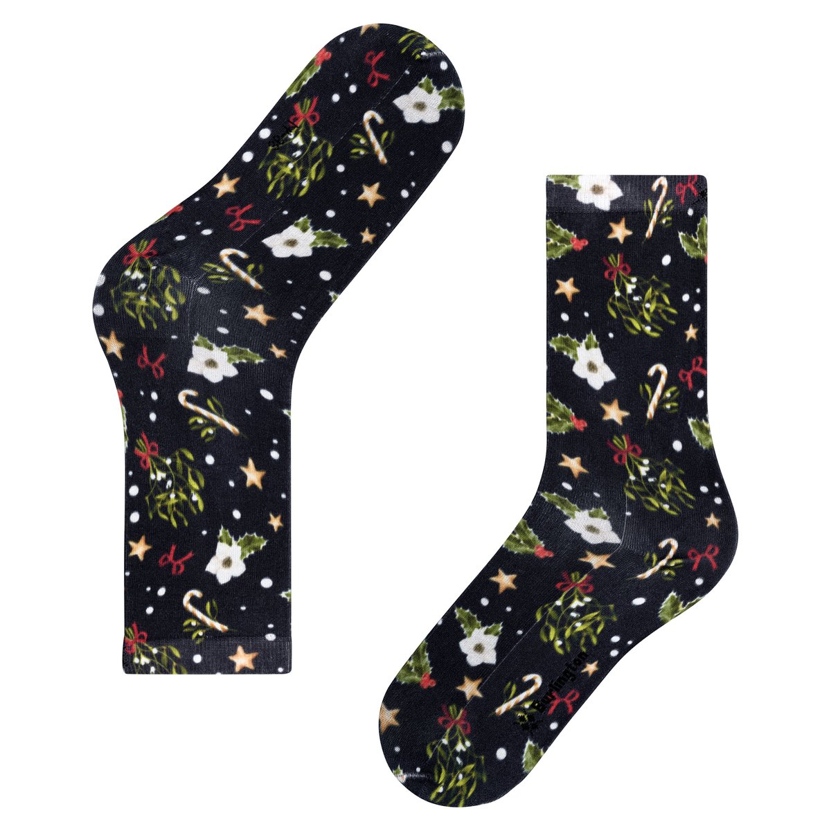 Chaussettes Fancy Christmas Opaque noir basique, BURLINGTON