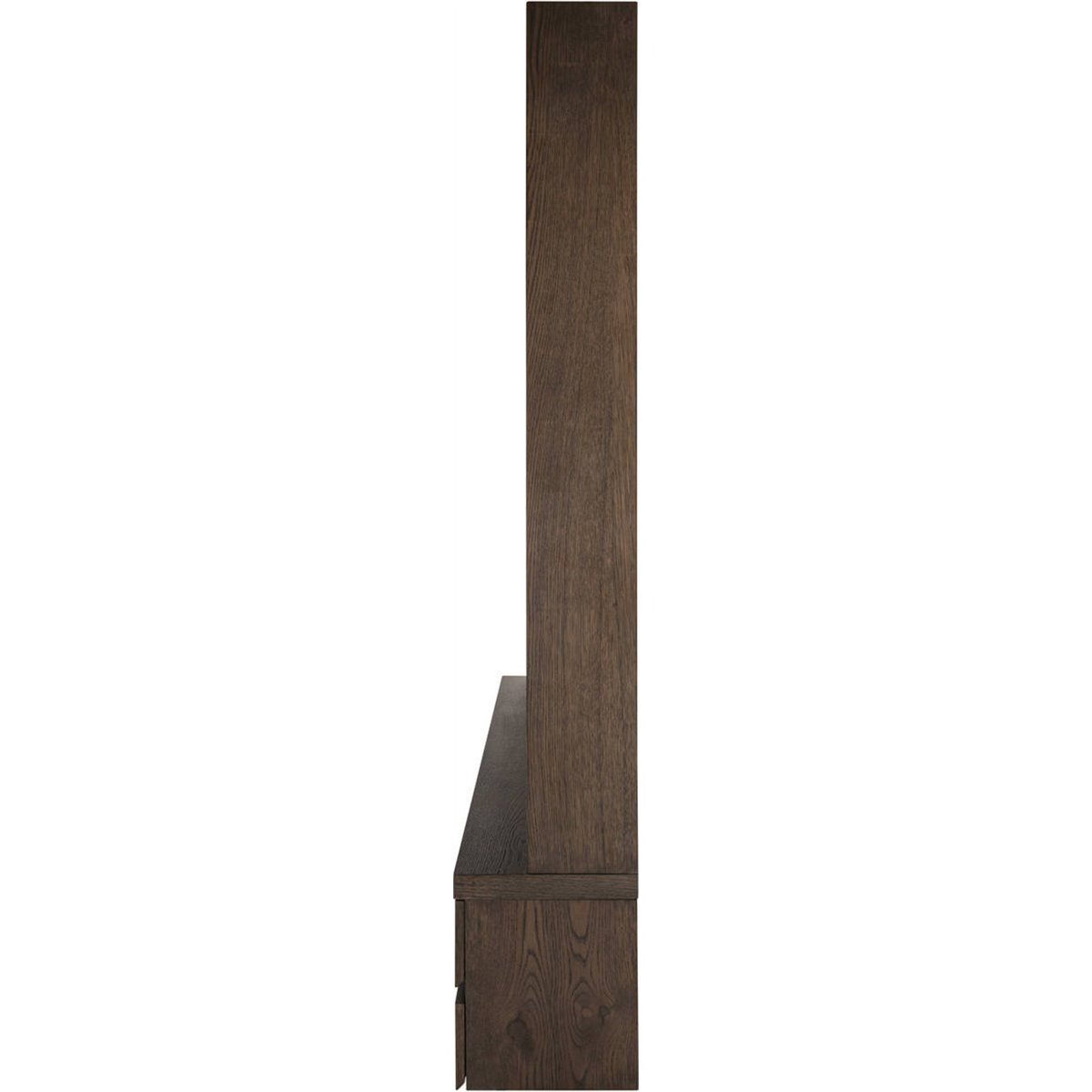 Meuble tv en bois 3 portes 2 tiroirs marron, RECOLLECTION