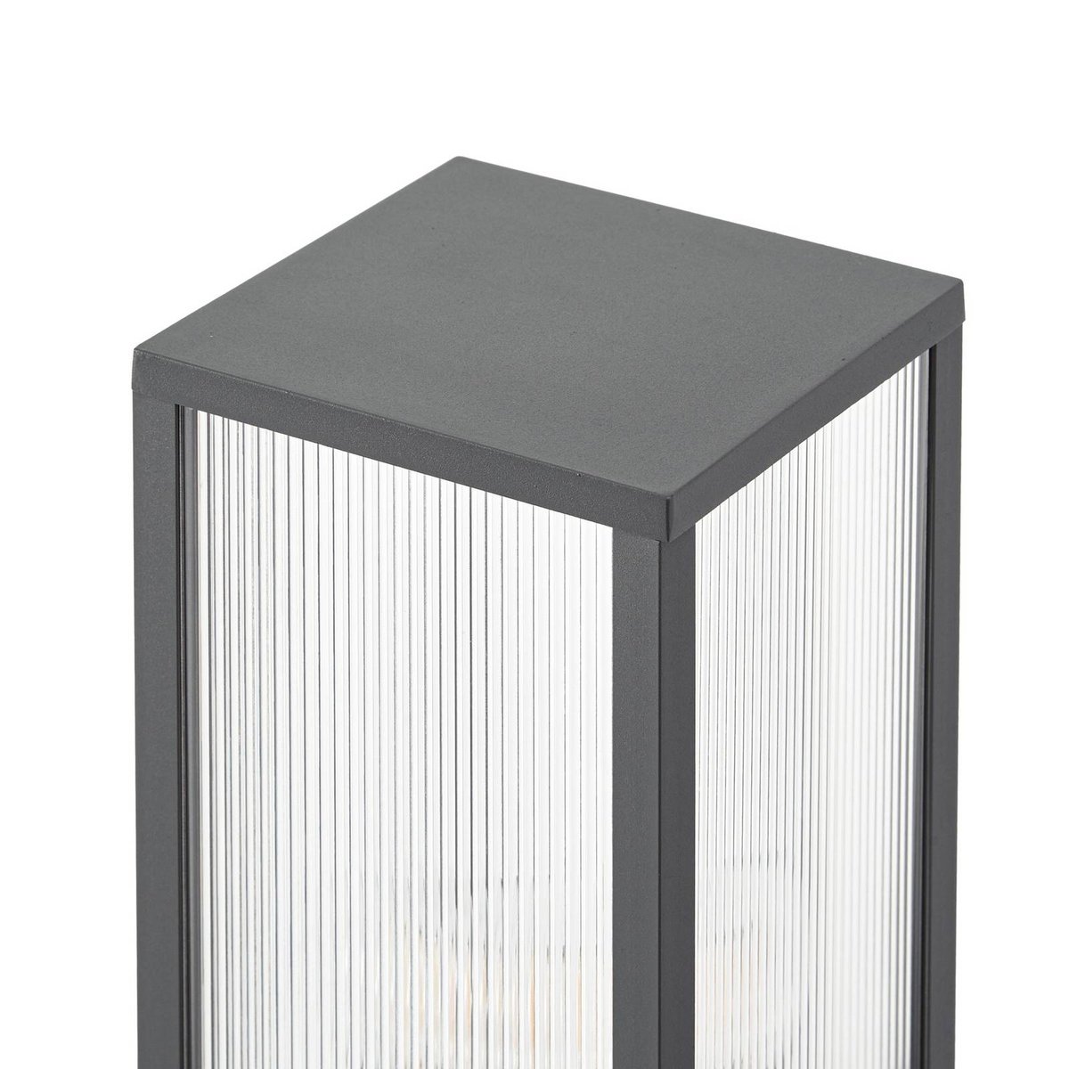 Luminaire extérieur en aluminium moderne anthracite, transparent, LINDBY