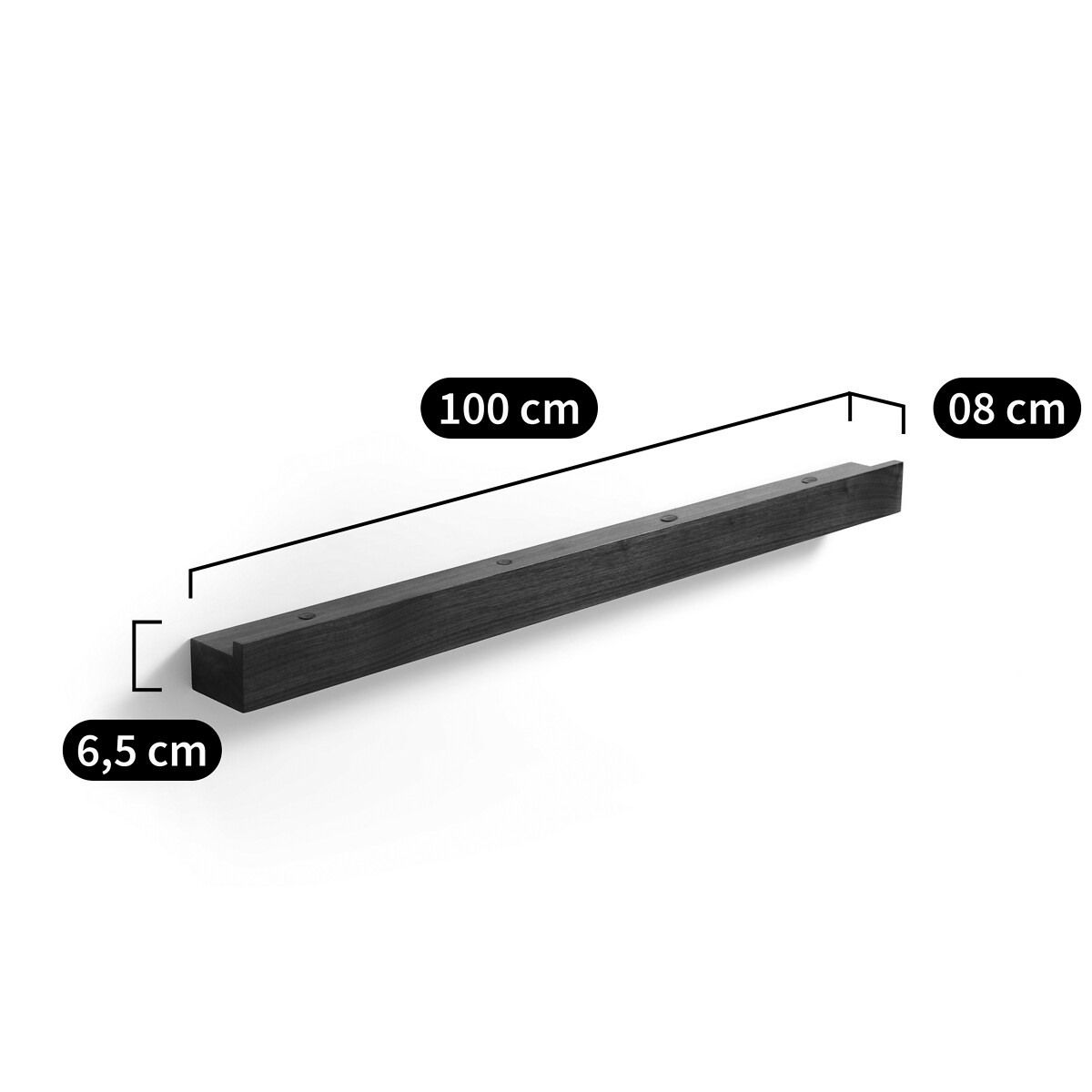 Dagane 100cm Walnut Picture Shelf walnut, AM.PM