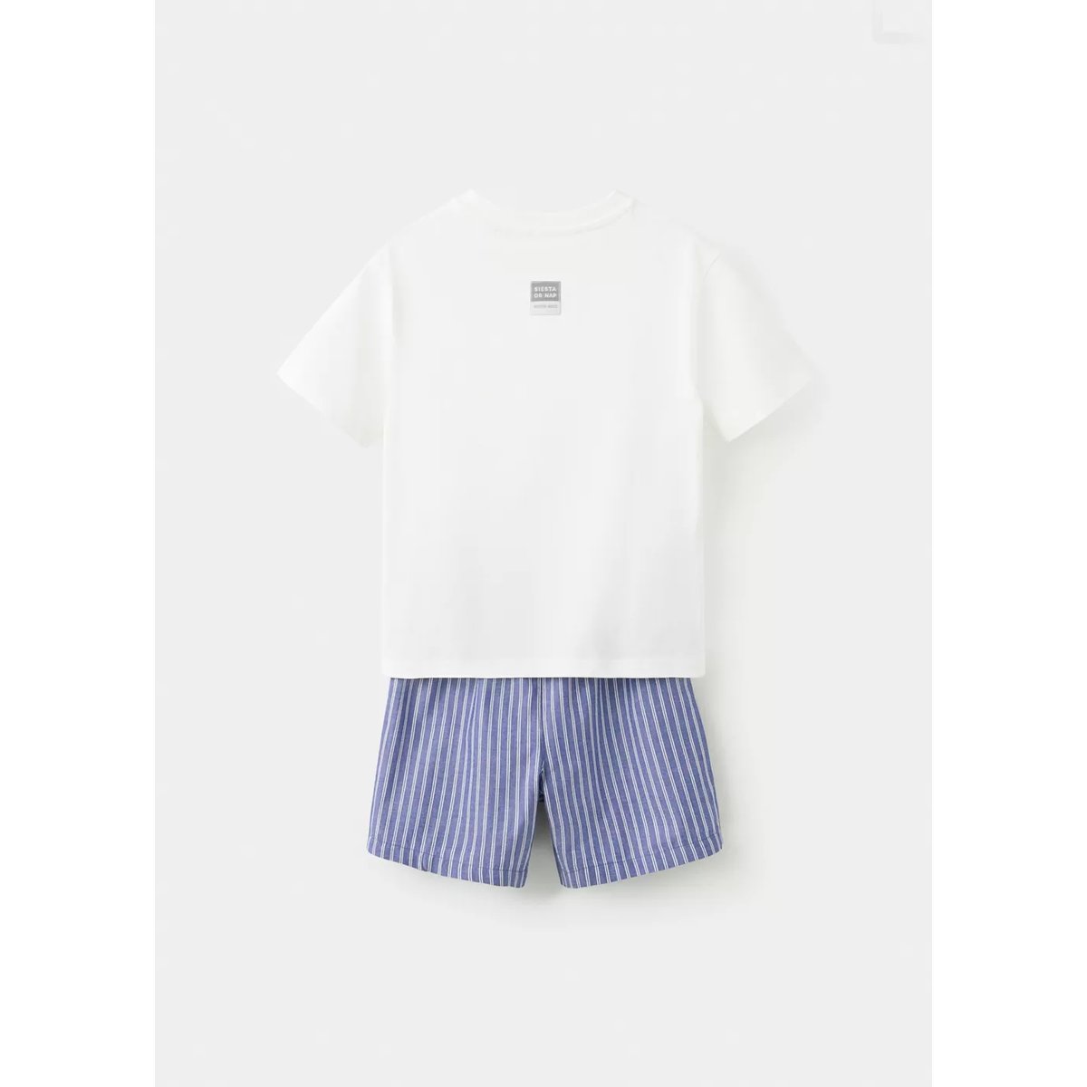 Pyjama court rayures blanc cassé, MANGO BABY