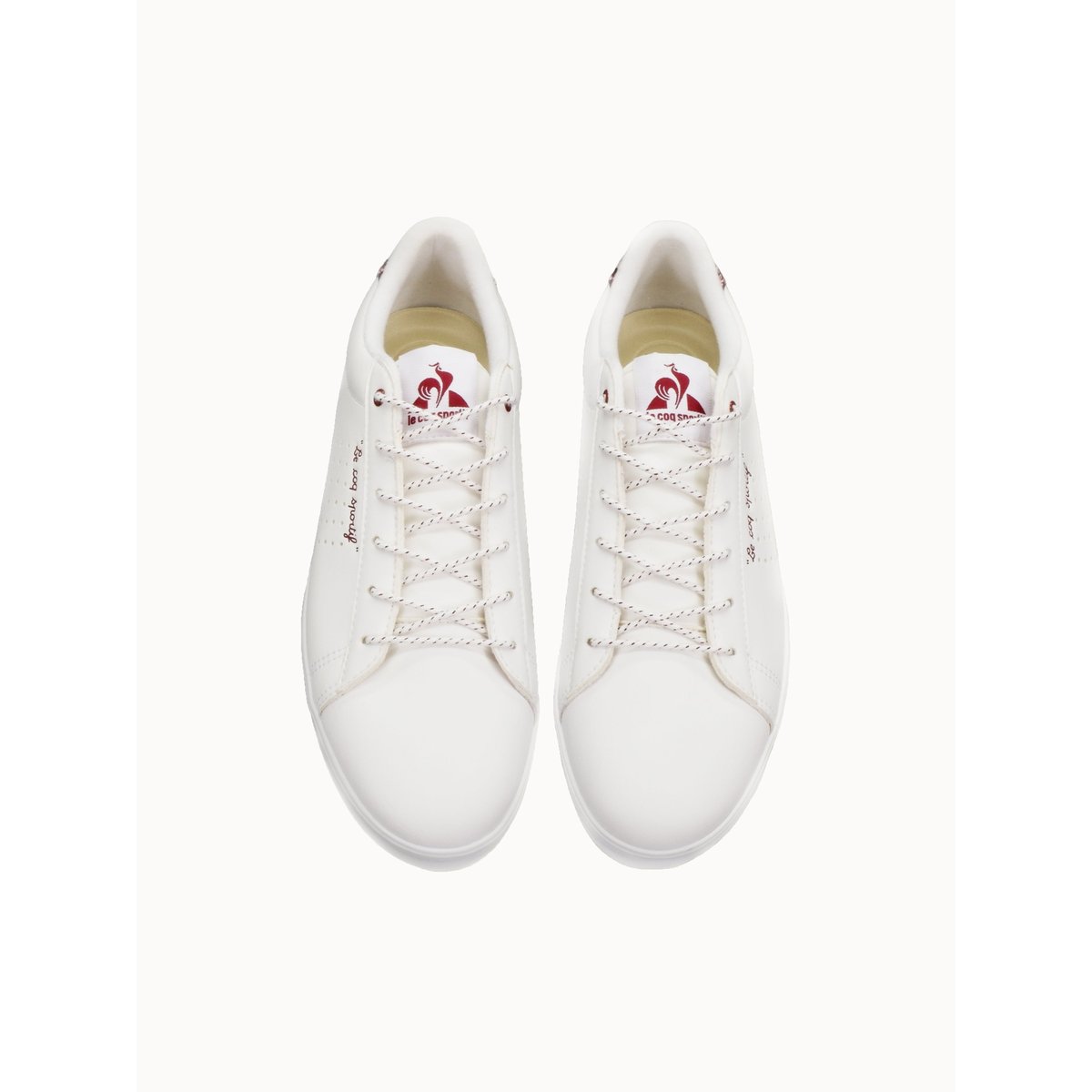 Sneakers avec détails perforés Lucie optical white  :, LE COQ SPORTIF