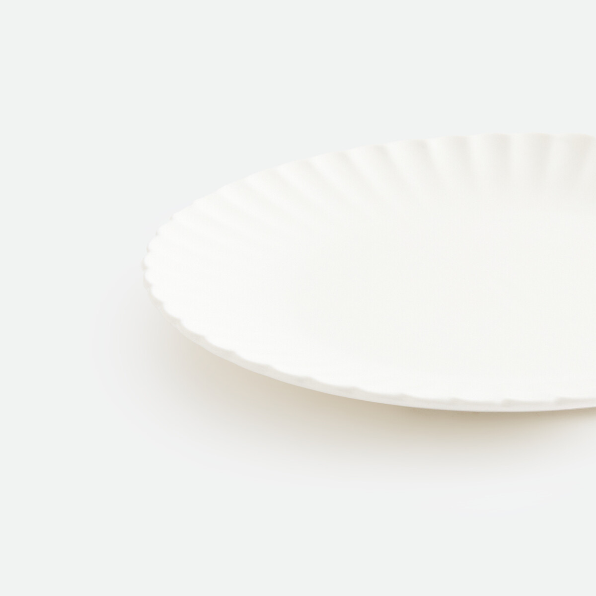 Juego de 6 platos llanos de porcelana YLAN blanco, LA REDOUTE INTERIEURS