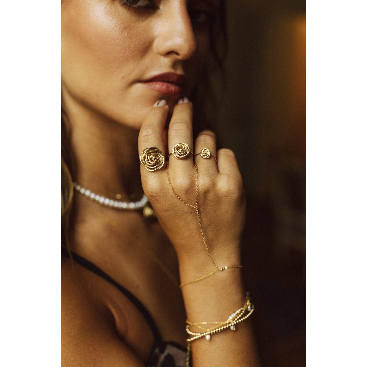 Moyenne Bague Rosa - Or or, YAY PARIS