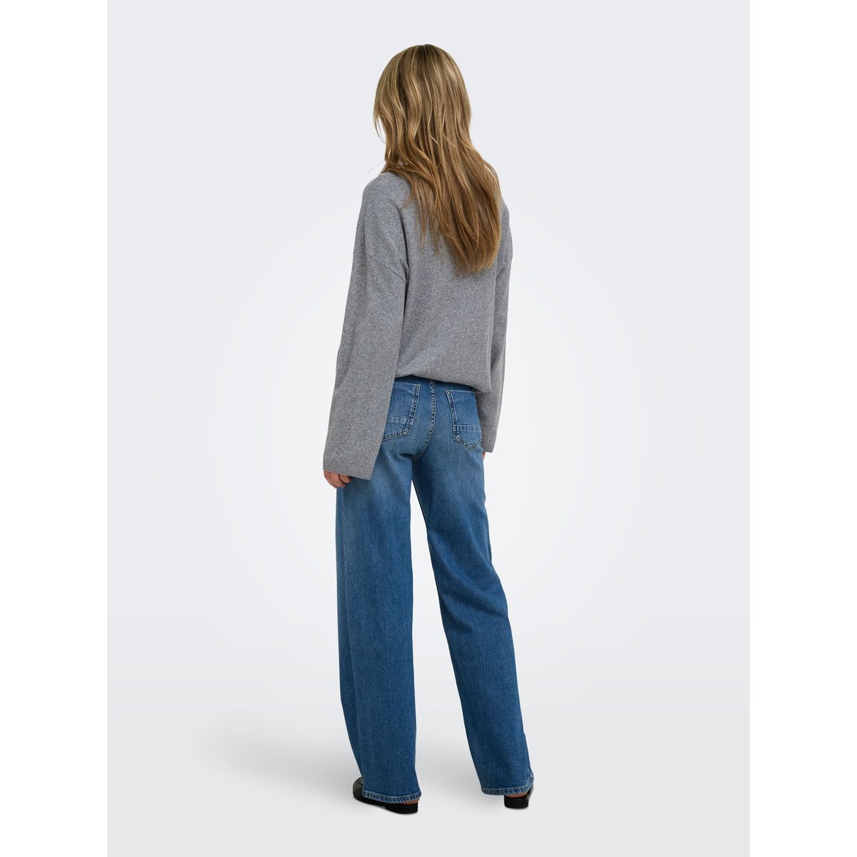 Jean À Jambe Large medium blue denim 1, ONLY