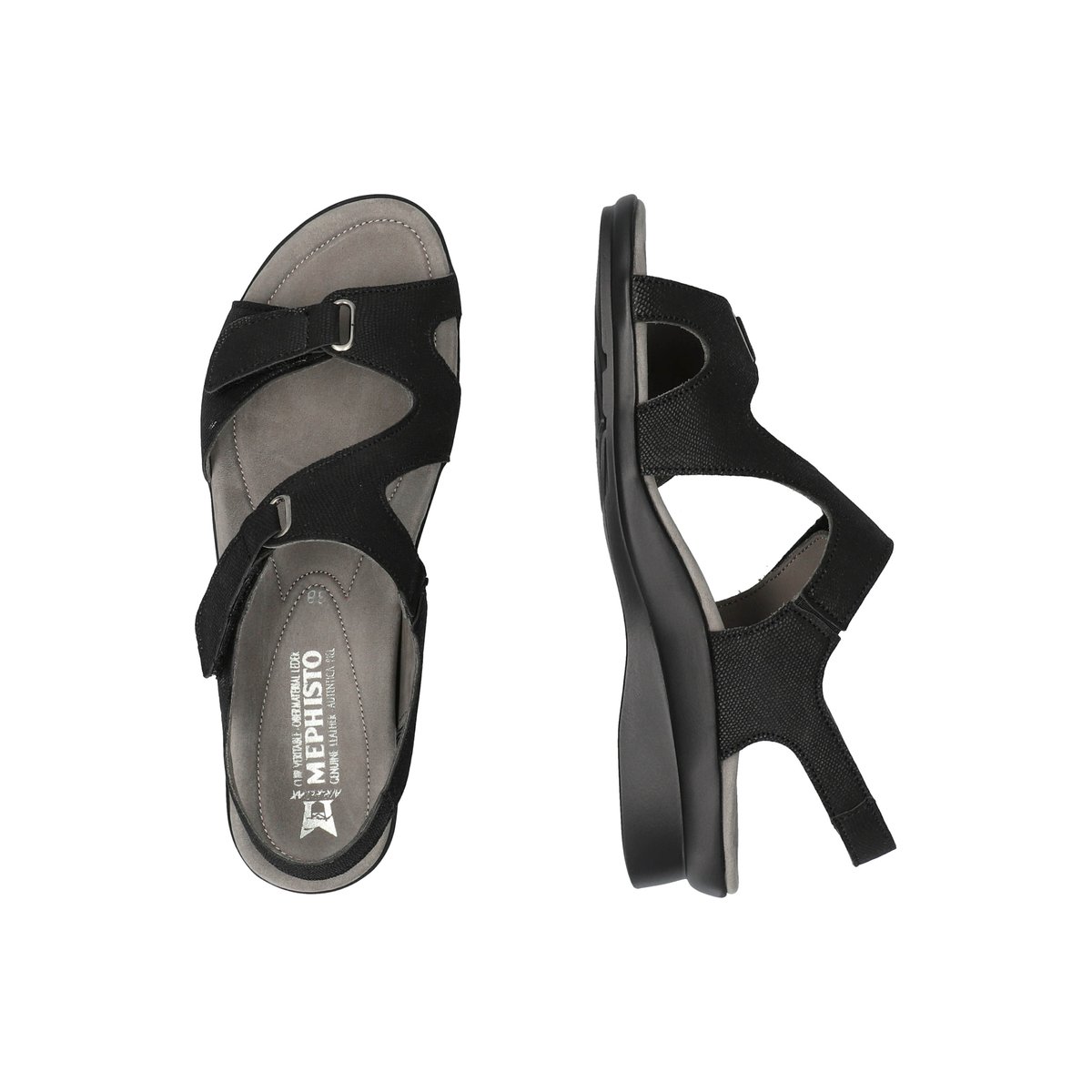 Sandales en cuir PARIS noir p5141936, MEPHISTO