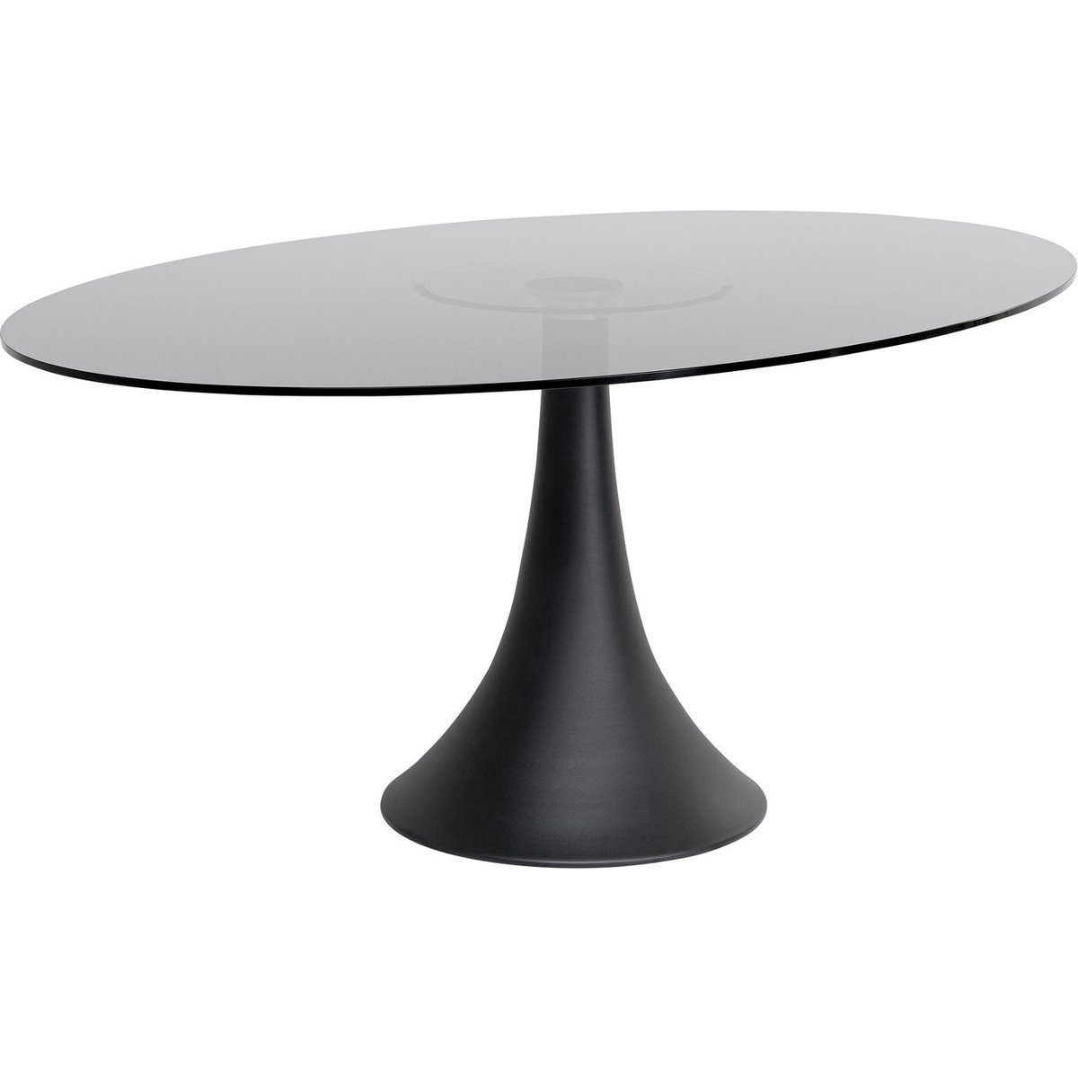 Table en verre fumé et aluminium, GRANDE POSSIBILITA verre fumé, KARE DESIGN