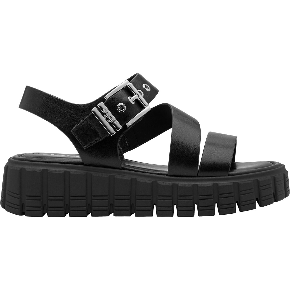 Sandales chunky compensées noir, TAMARIS