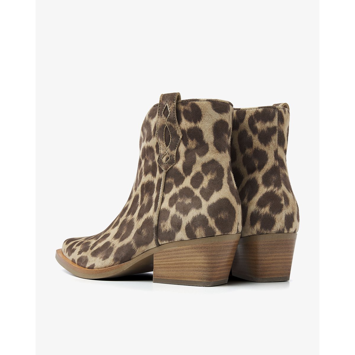 Bottines en cuir DO GEMMA marron imprimé léopard, VIA VAI