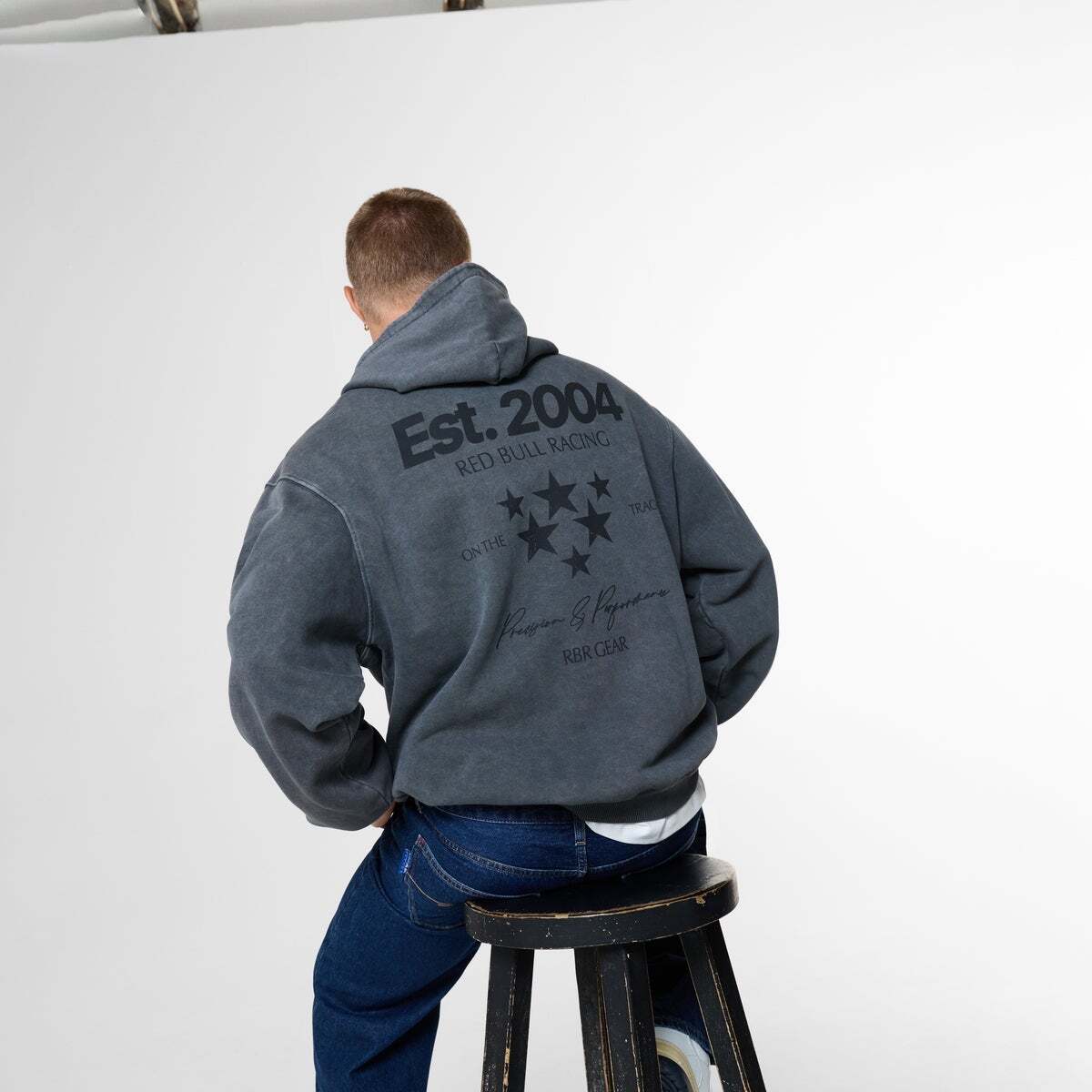 Red Bull Racing Sweat À Capuche Coupe Loose gris industriel, PEPE JEANS