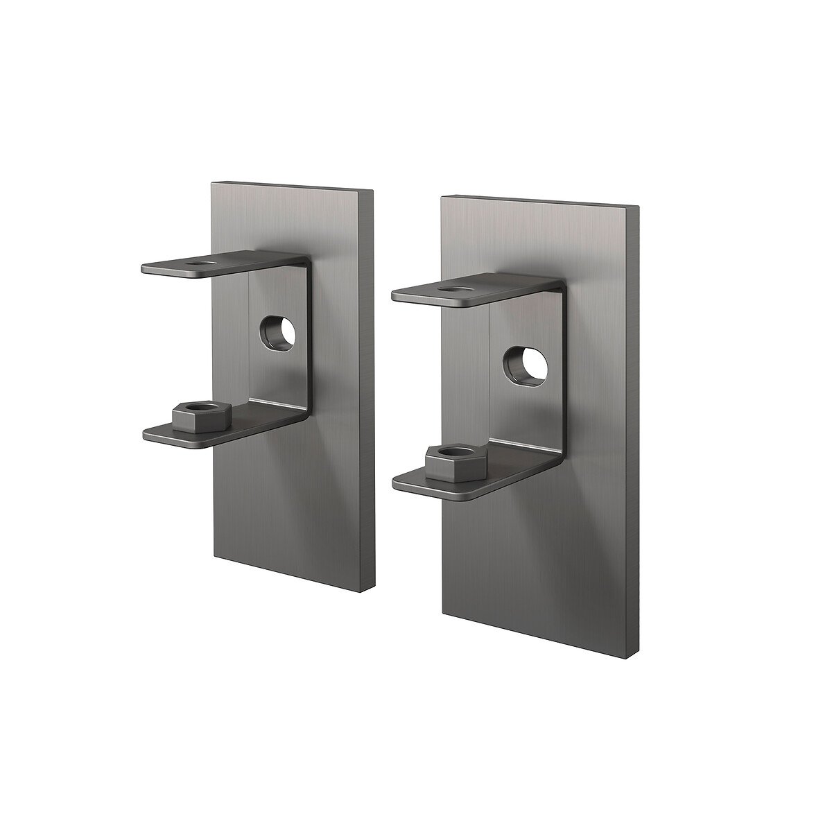 Conjunto 2 suportes para colar "LINEA", ZACK grafite, ZACK