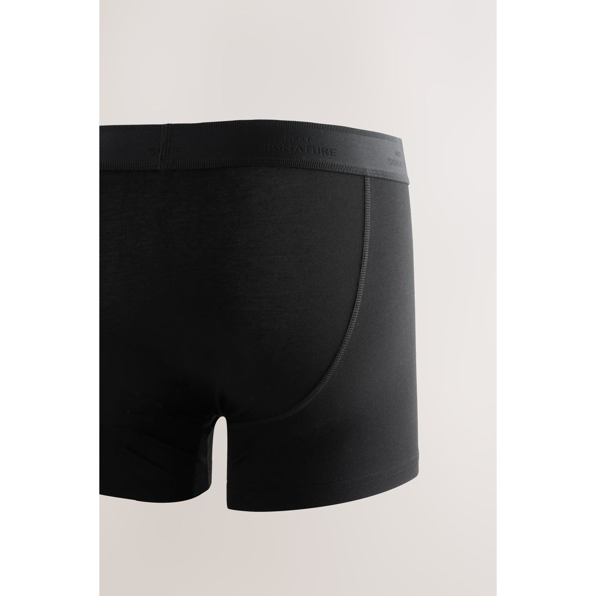 Boxer en coton supima à ouverture devant signature modal noir, NEXT