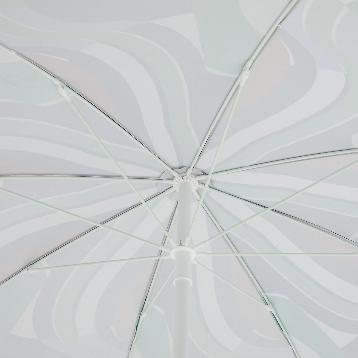 Parasol, tissu avec motif graphique, SONGE VERT vert/bleu, MAPOÉSIE X LA REDOUTE INTÉRIEURS
