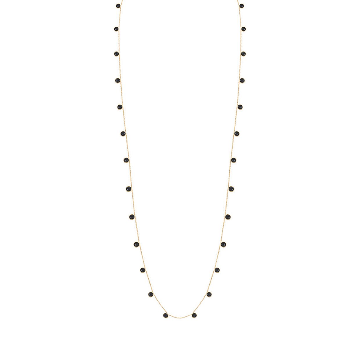 Collier sautoir moorea onyx noir, CAROLINE NAJMAN
