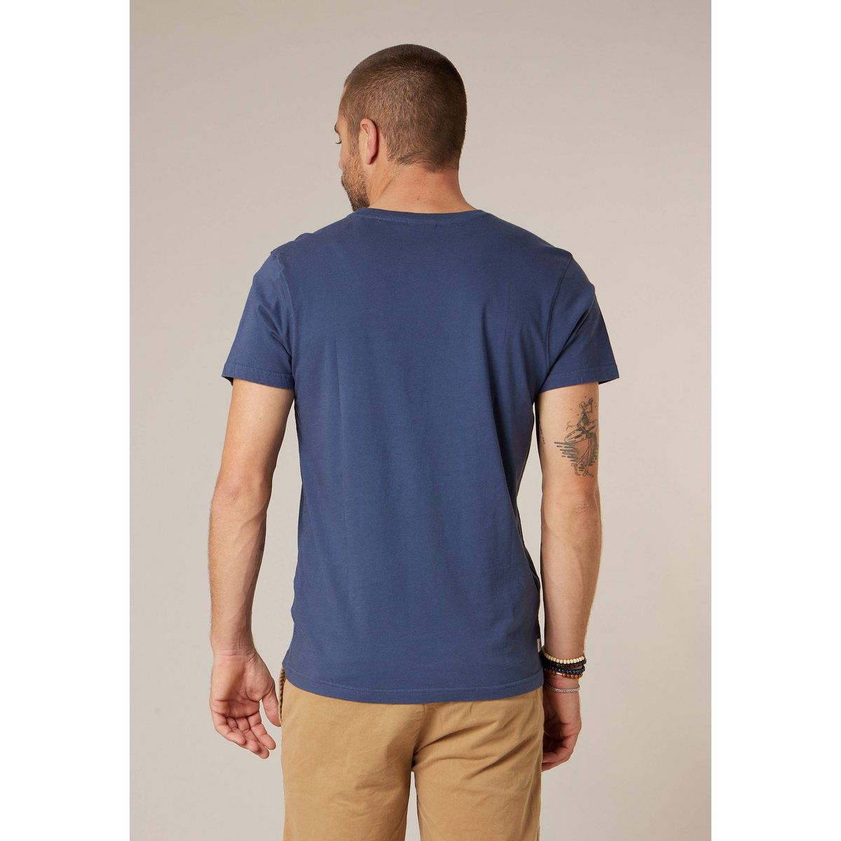 T-shirt homme en coton SWIMTIME indigo, DEELUXE