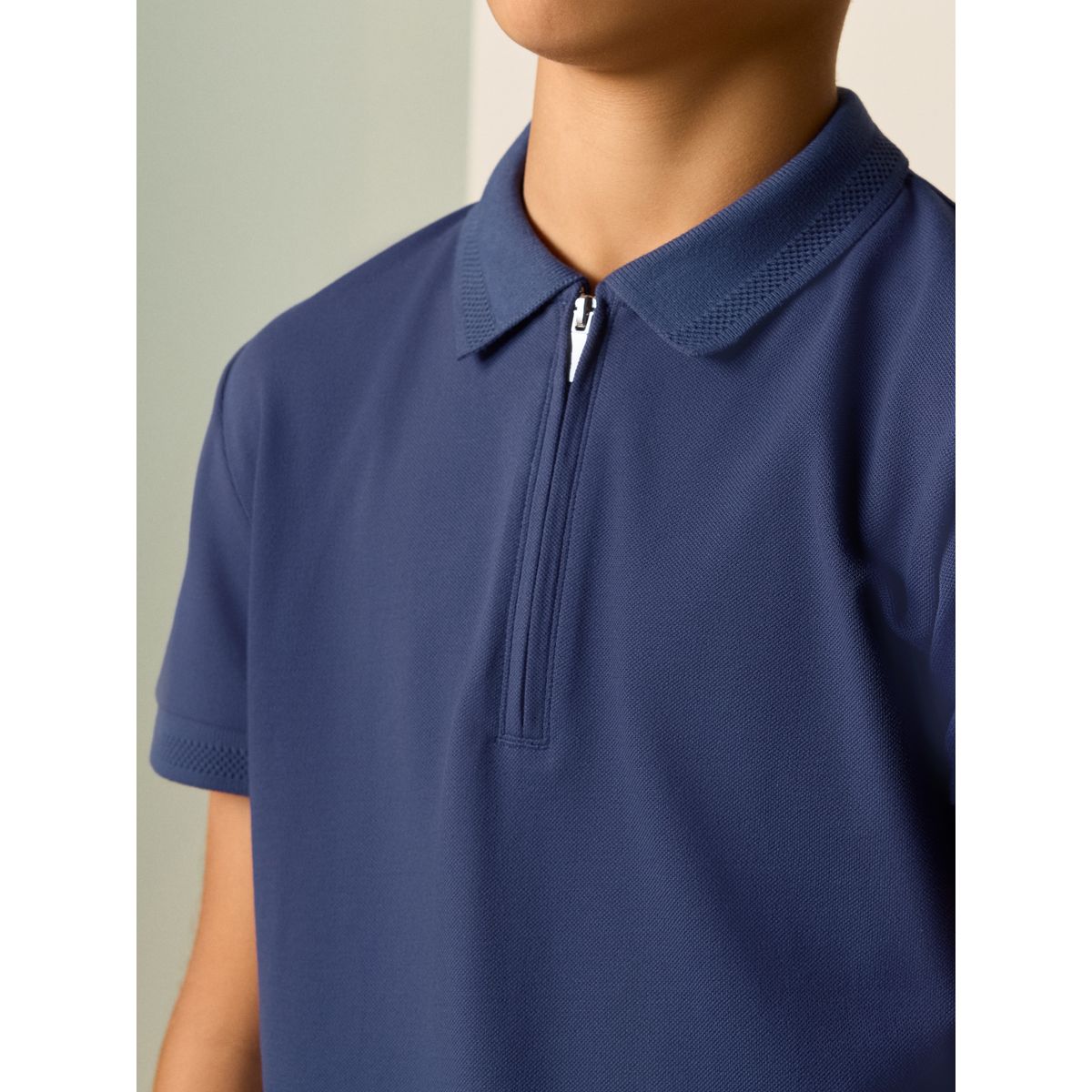 Ensemble polo à manches courtes et short bleu marine, NEXT