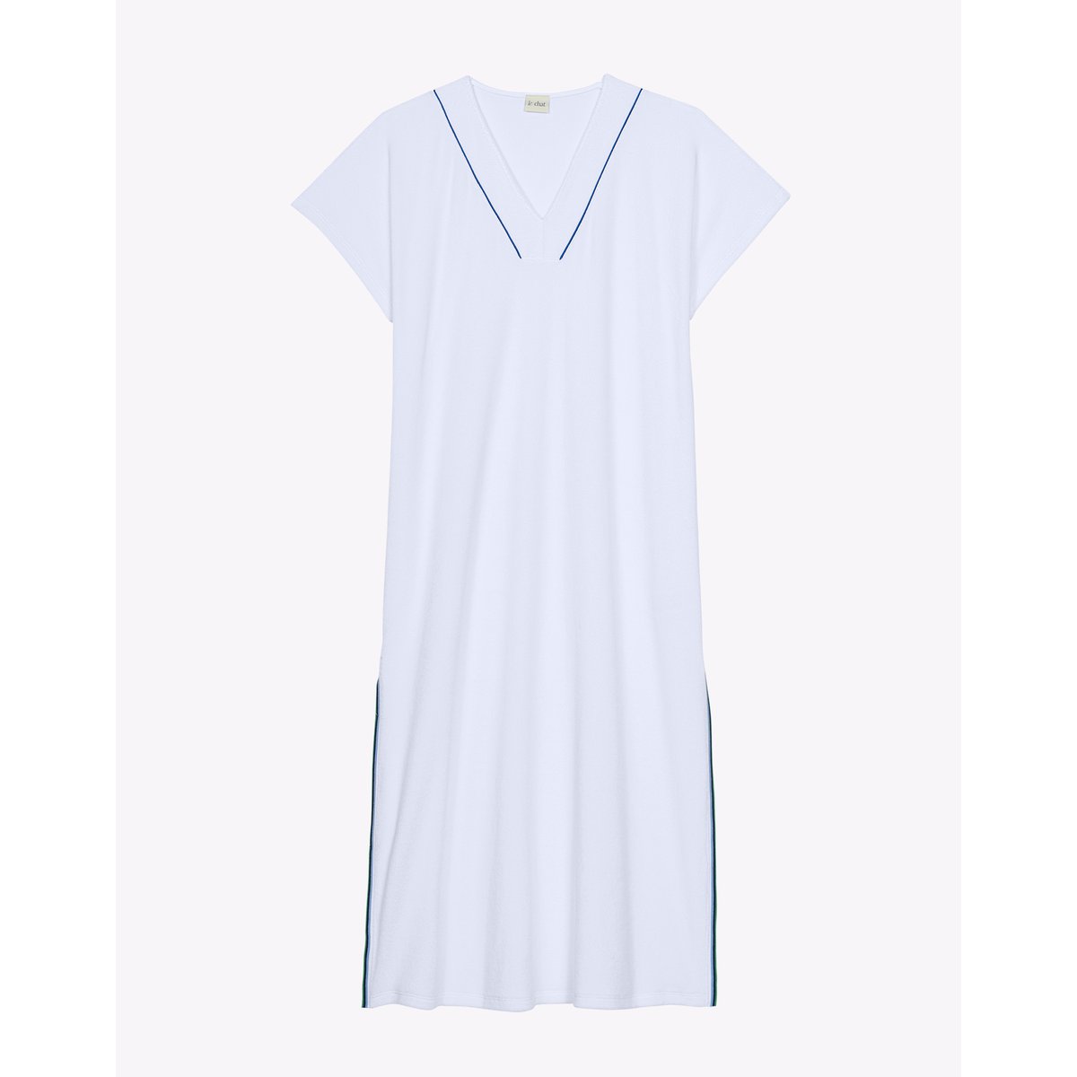 Robe en coton VALENSOLE 941 blanc, LE CHAT